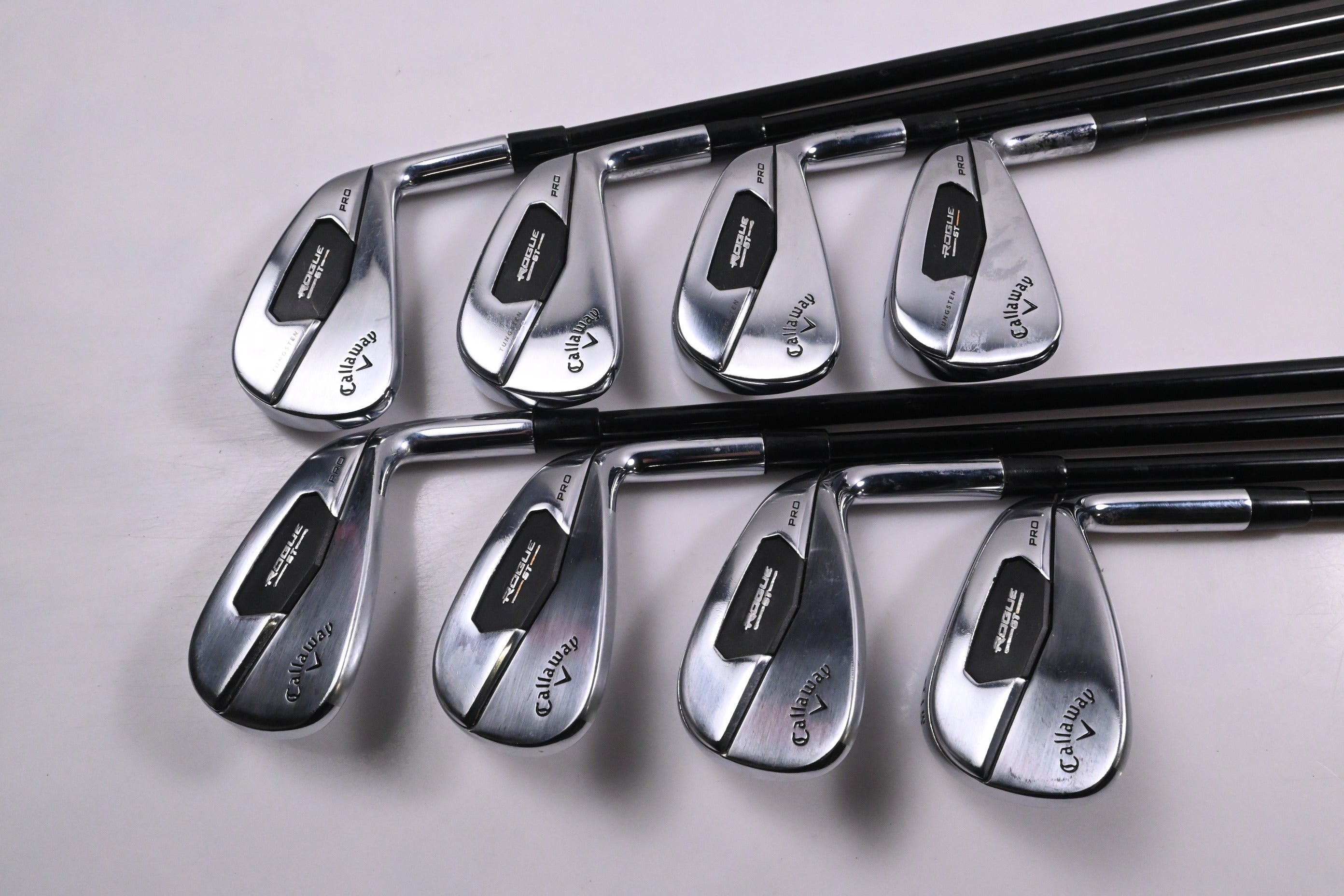 Callaway Rogue ST Pro Irons / 4-PW+AW / Regular Flex Accra iSeries 60i Shafts