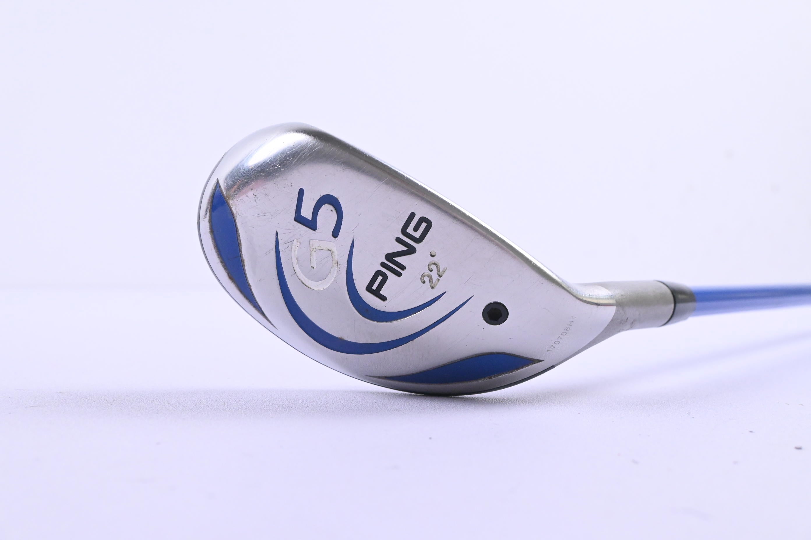 Ping G5 #4 Hybrid / 22 Degree / Regular Flex Grafalloy ProLaunch Blue Shaft