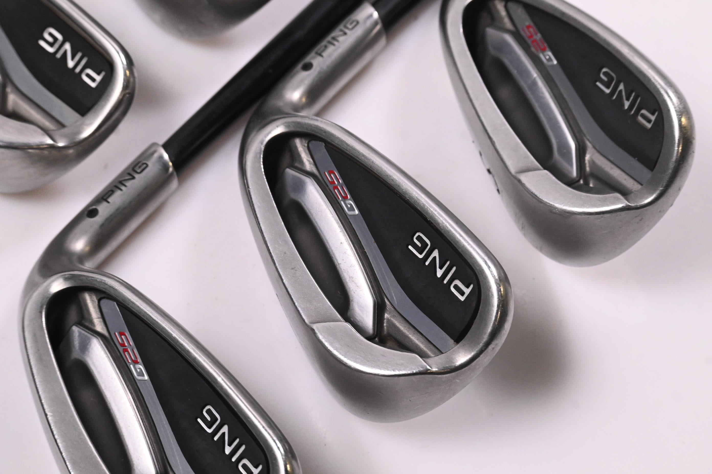 Ping G25 Irons / 7-PW+SW / Black Dot / Regular Flex Ping TFC 189 Shafts