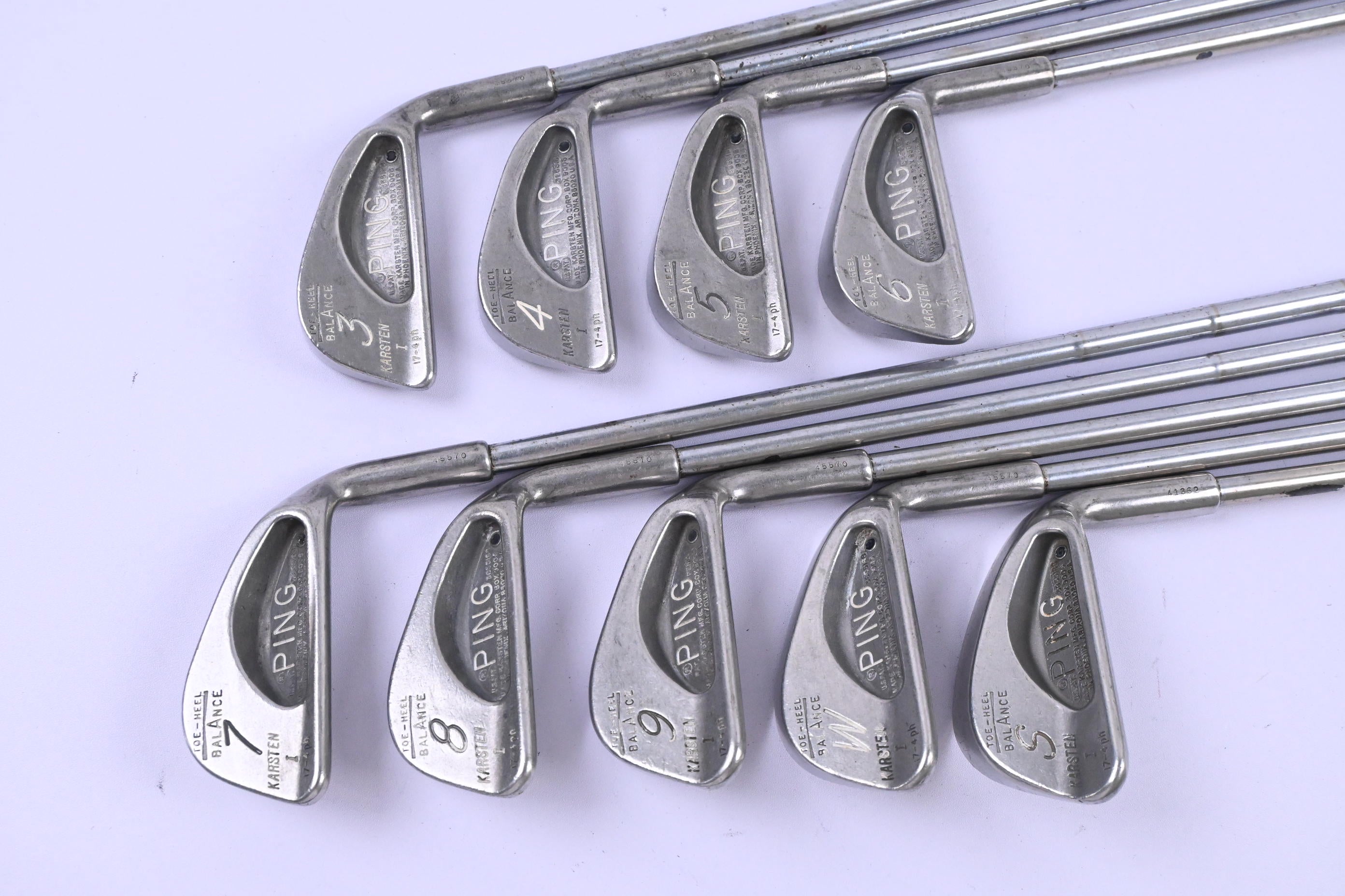 Ping Karsten I Irons / 3-PW+SW / Black Dot / Stiff Flex Steel Shafts