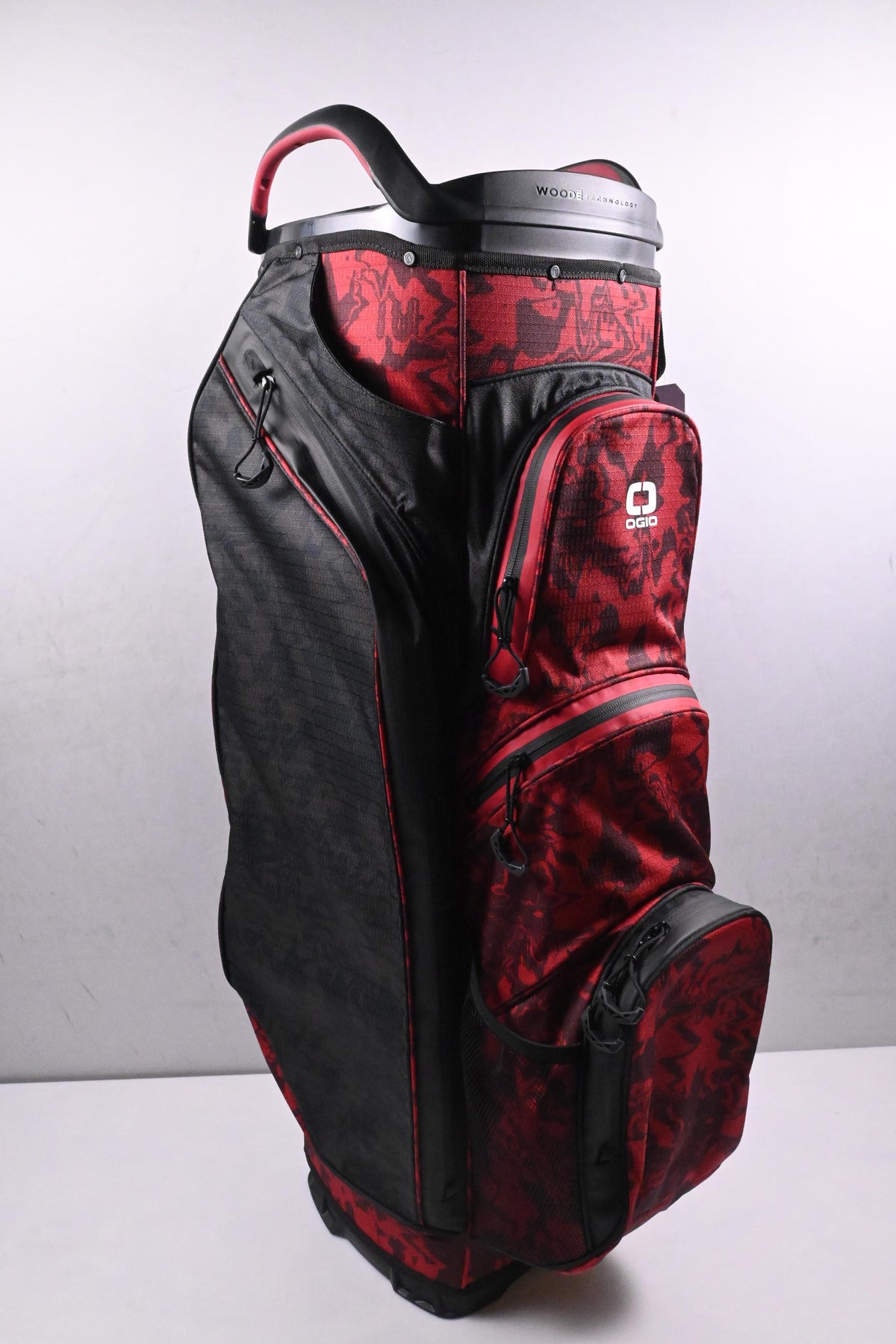 Ogio All Elements Silencer Cart Bag / 14-Way Divider / Black, Red
