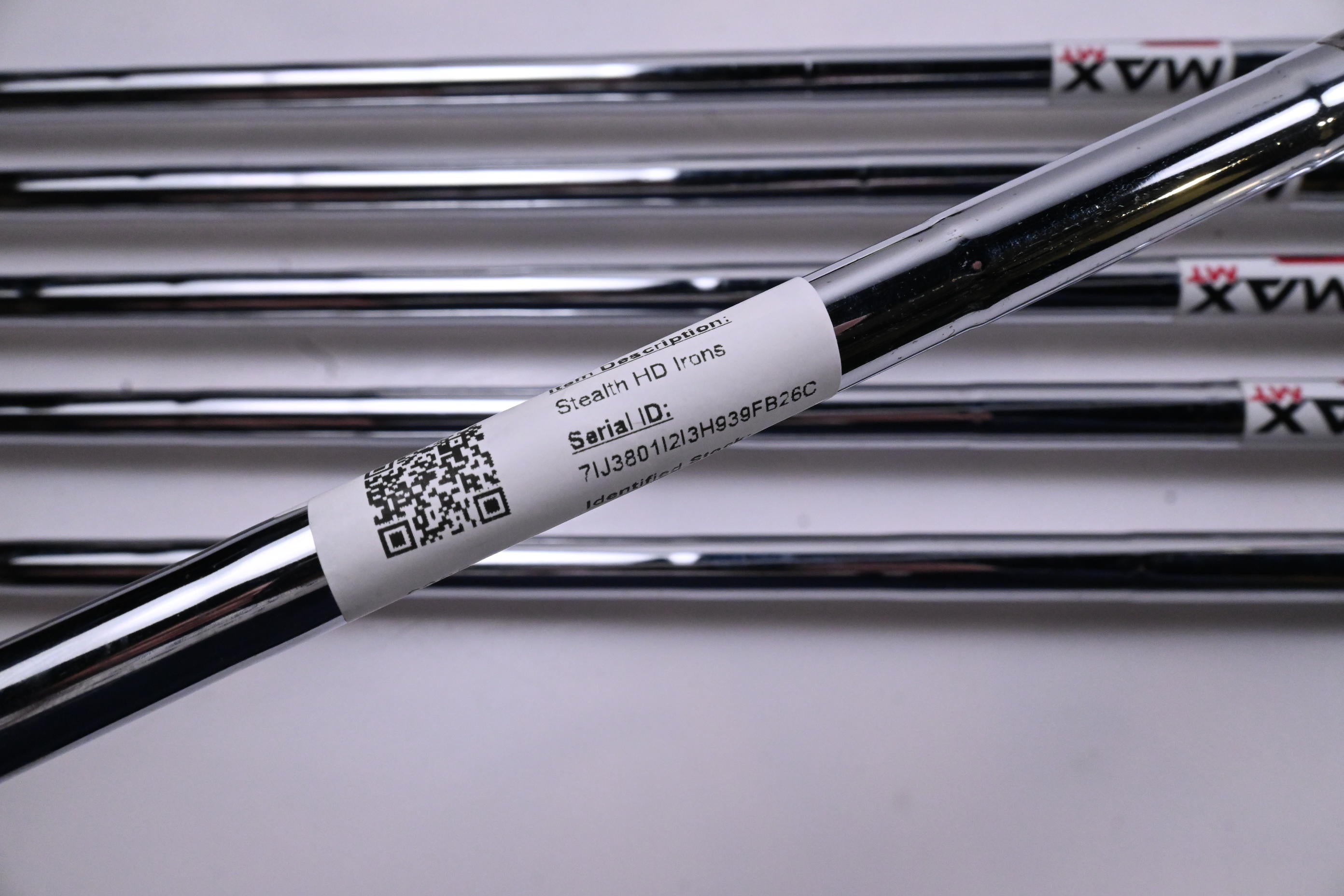 Taylormade Stealth HD Irons / 5-PW / Stiff Flex KBS MAX MT 85 Shafts