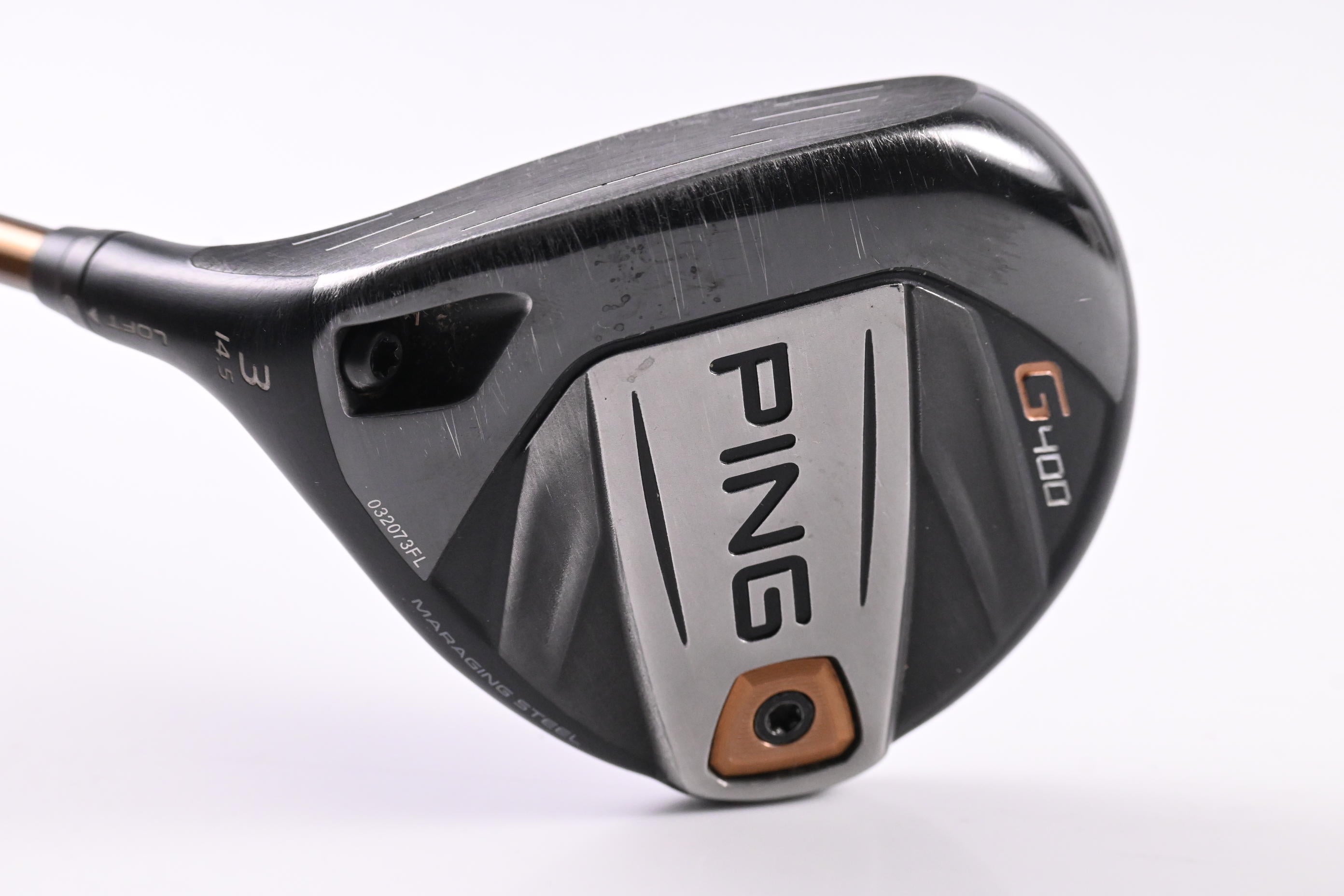 Left Hand Ping G400 #3 Wood / 14.5 Degree / Stiff Flex Ping Alta CB 65 Shaft