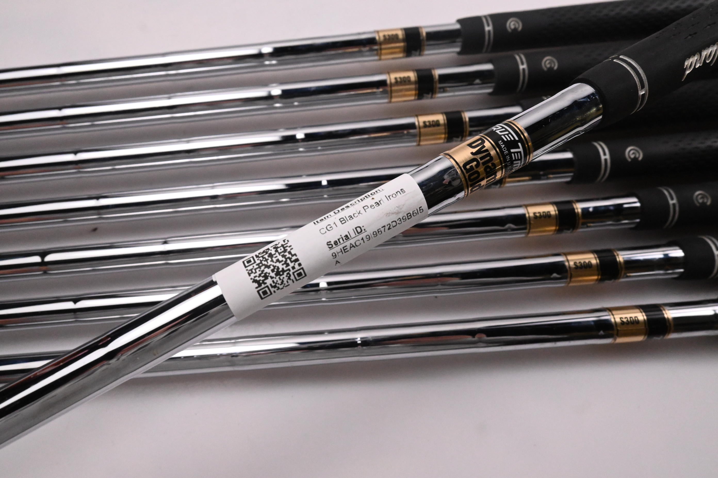 Cleveland CG1 Black Pearl Irons / 3-PW / Stiff Flex Dynamic Gold S300 Shafts