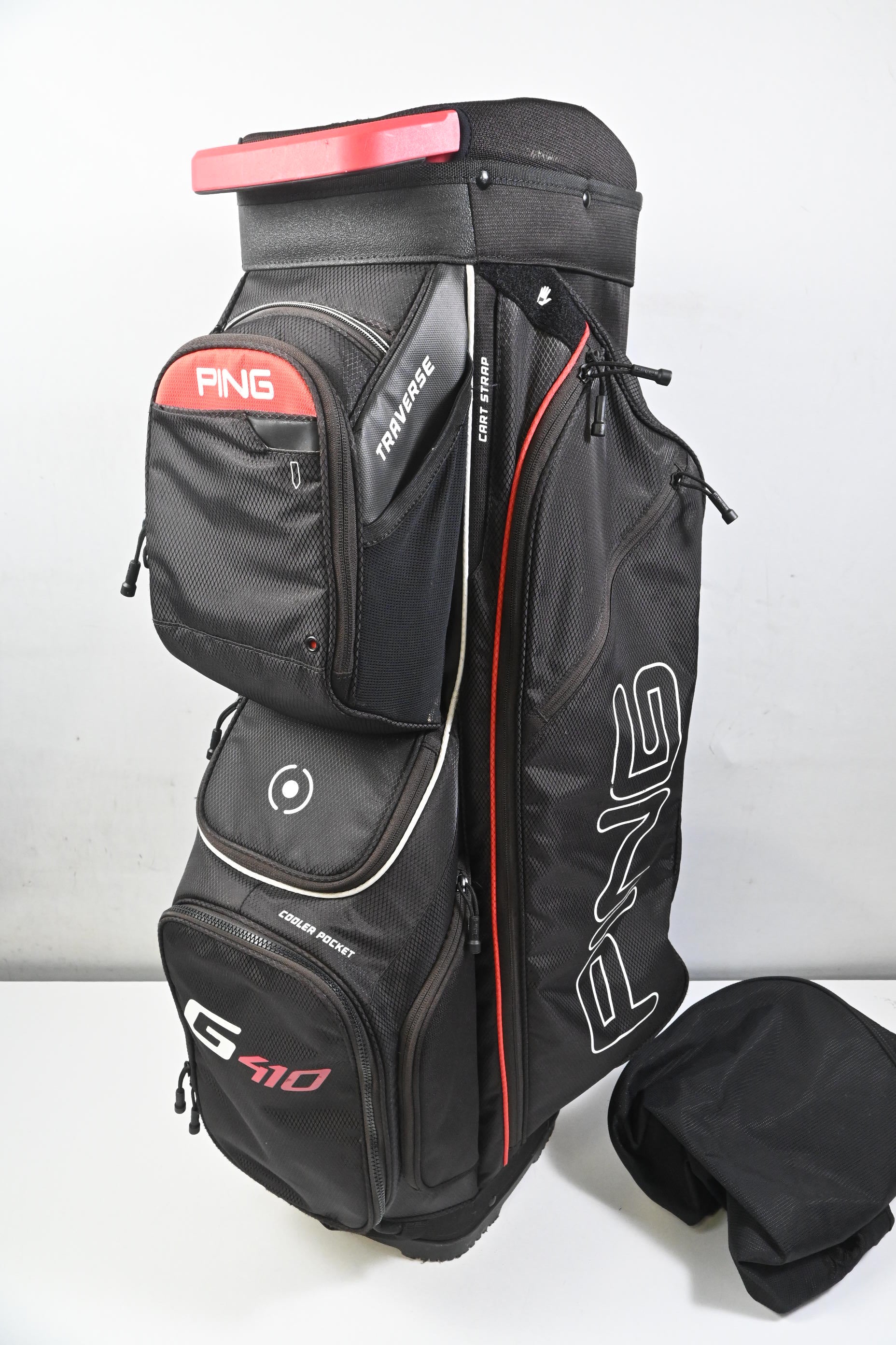 Ping Traverse G410 Cart Bag / 14-Way Divider / Black, Red