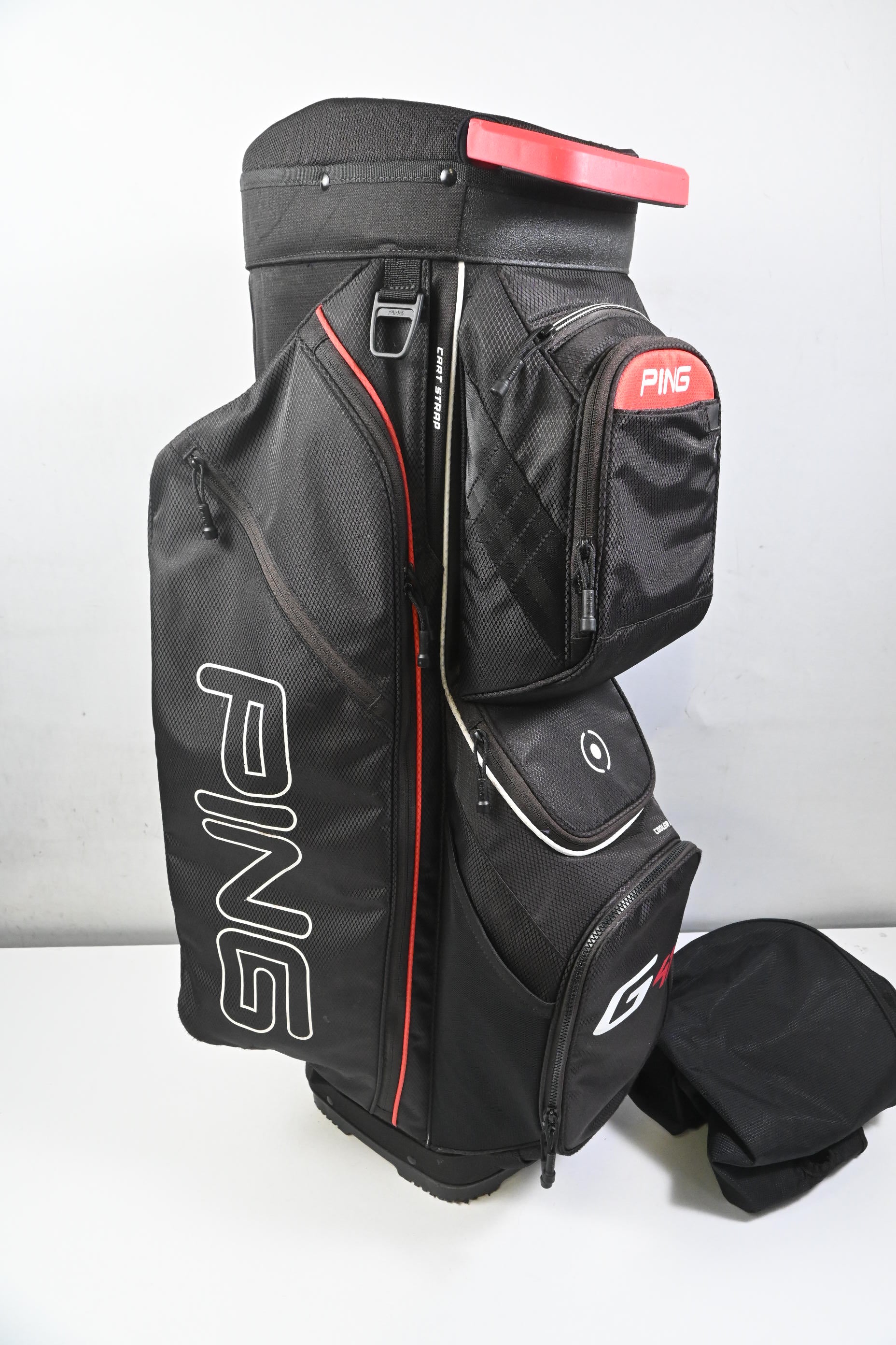 Ping Traverse G410 Cart Bag / 14-Way Divider / Black, Red