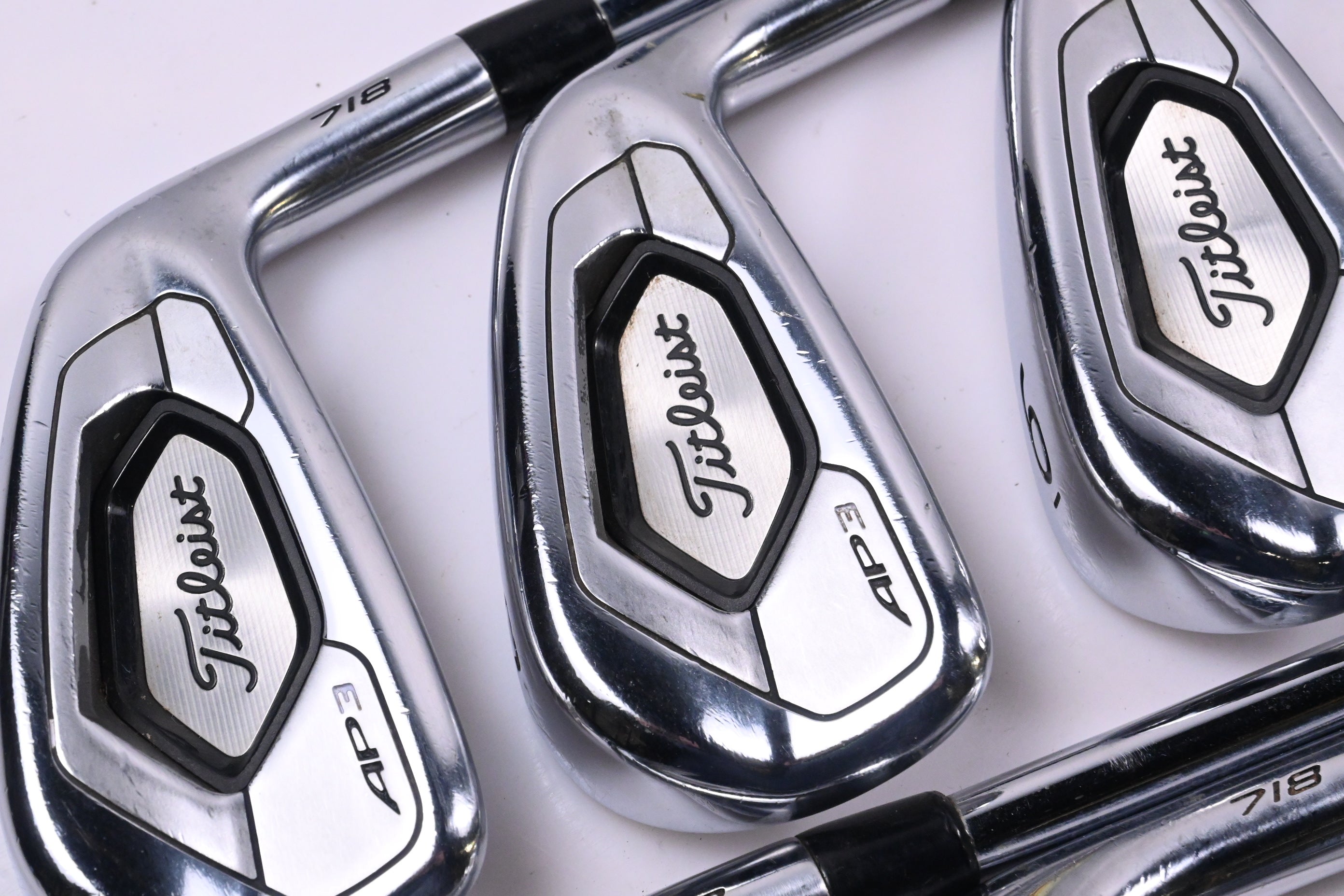 Titleist 718 AP3 Irons / 4-PW-48° / Stiff Flex AMT Black S300 Shafts