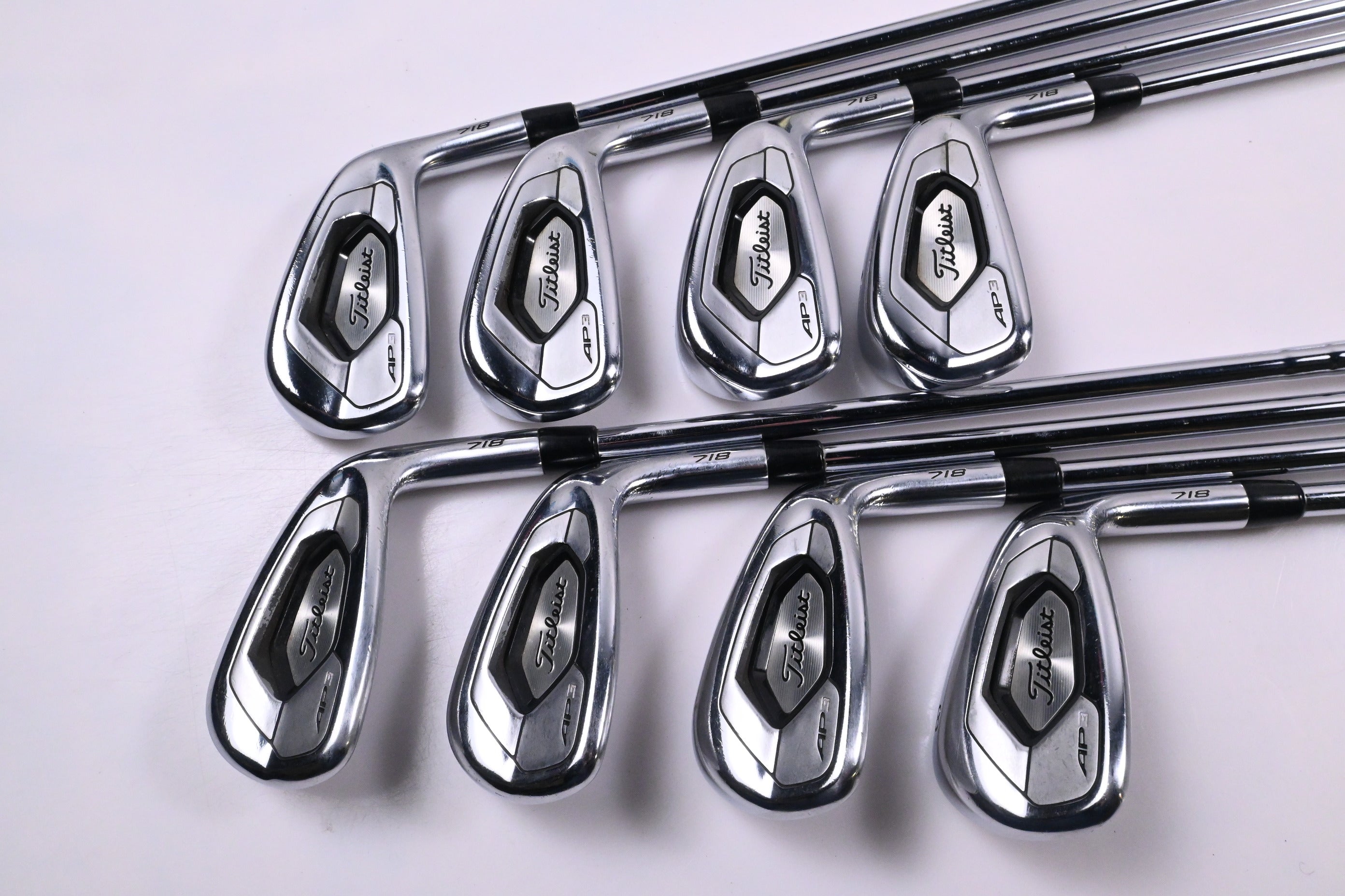 Titleist 718 AP3 Irons / 4-PW-48° / Stiff Flex AMT Black S300 Shafts