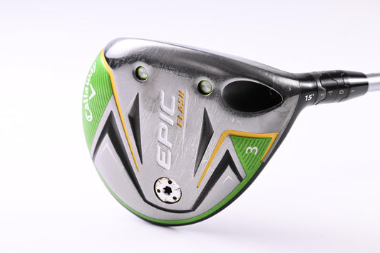 Callaway Epic Flash #3 Wood / 15 Degree / Regular Flex Evenflow Green 65