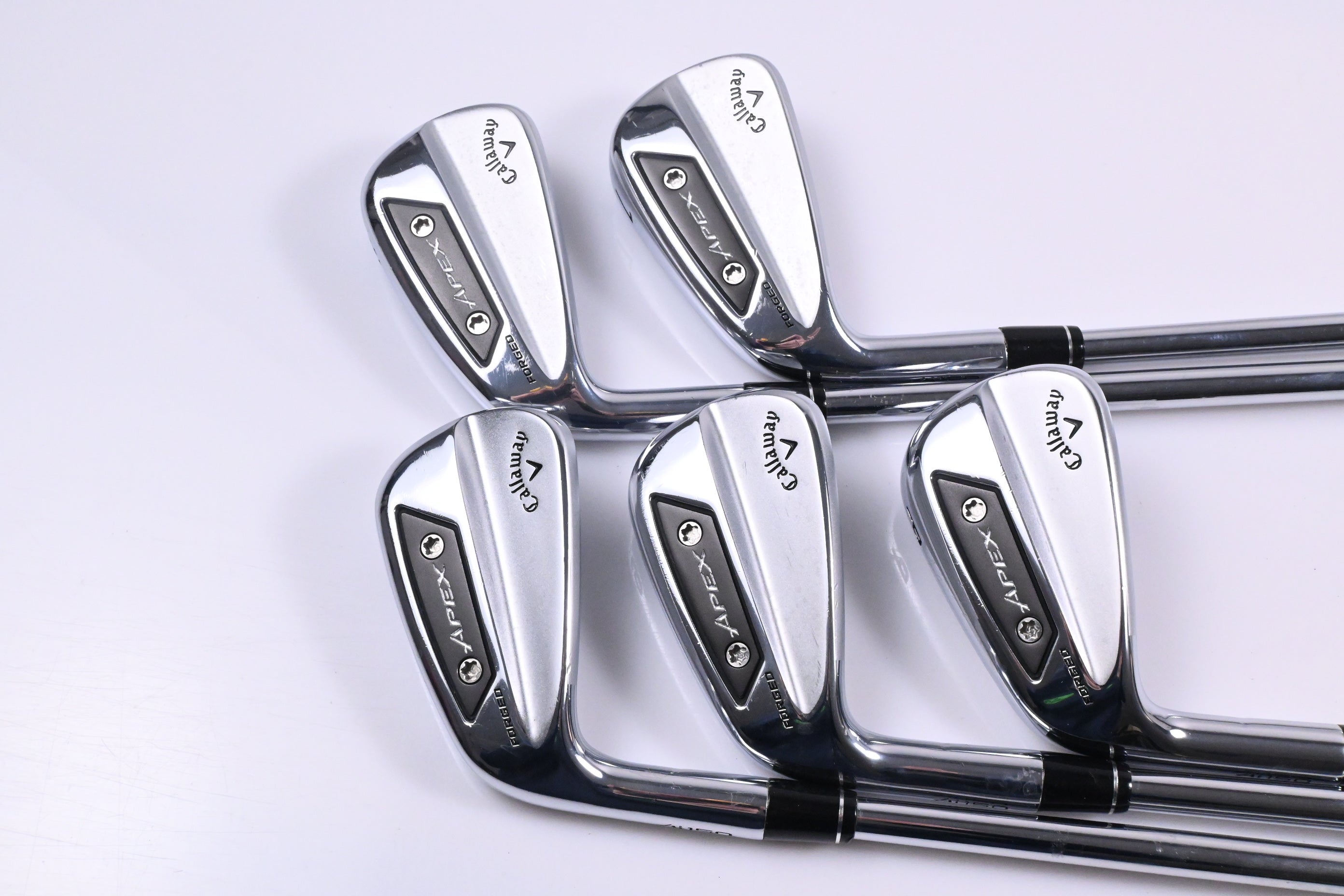 Left Hand Callaway Apex Ai150 Irons / 6-PW / Regular Flex KBS $-Taper 110 Shafts