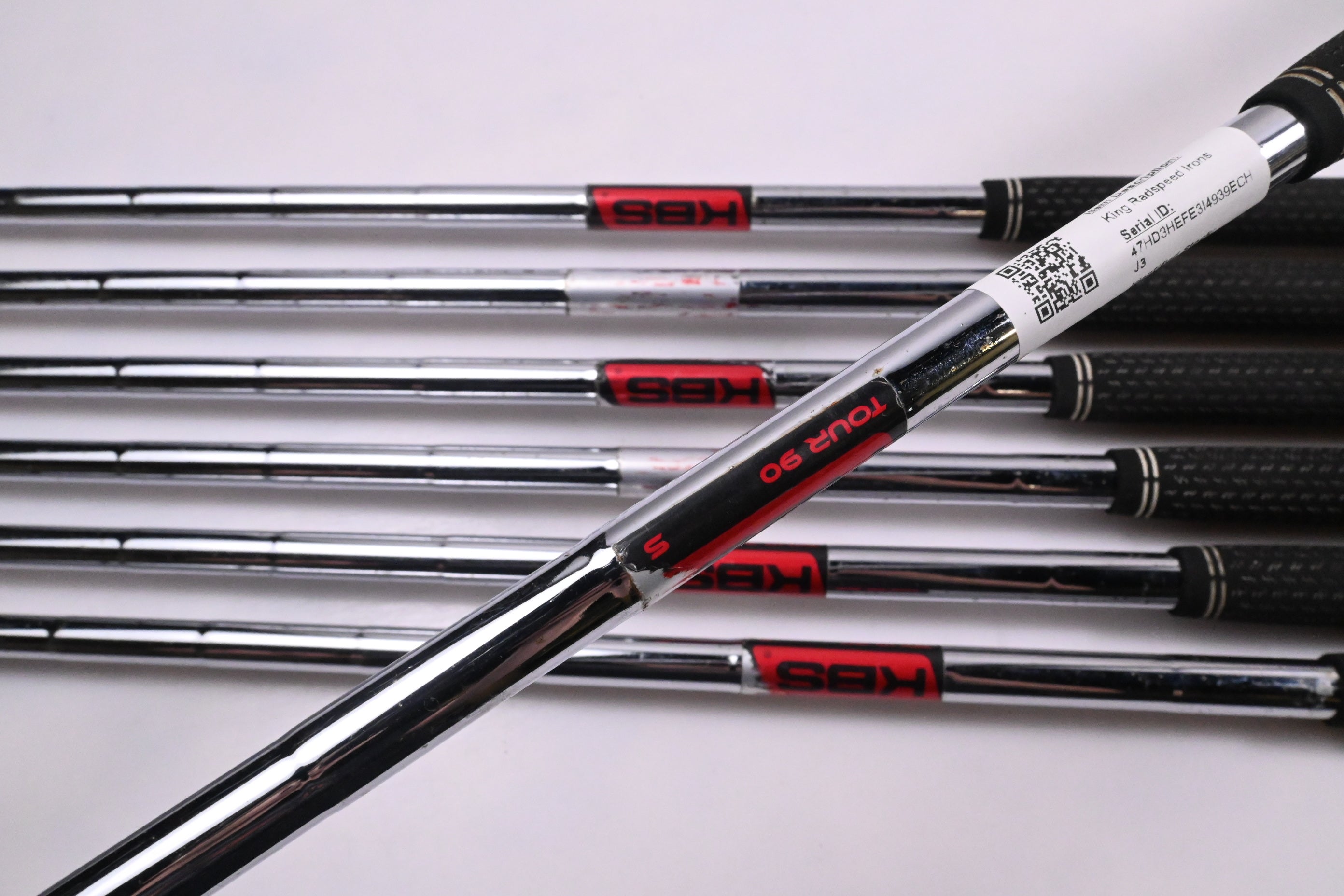 Cobra King Radspeed Irons / 5-PW+GW / Stiff Flex KBS Tour 90 Shafts