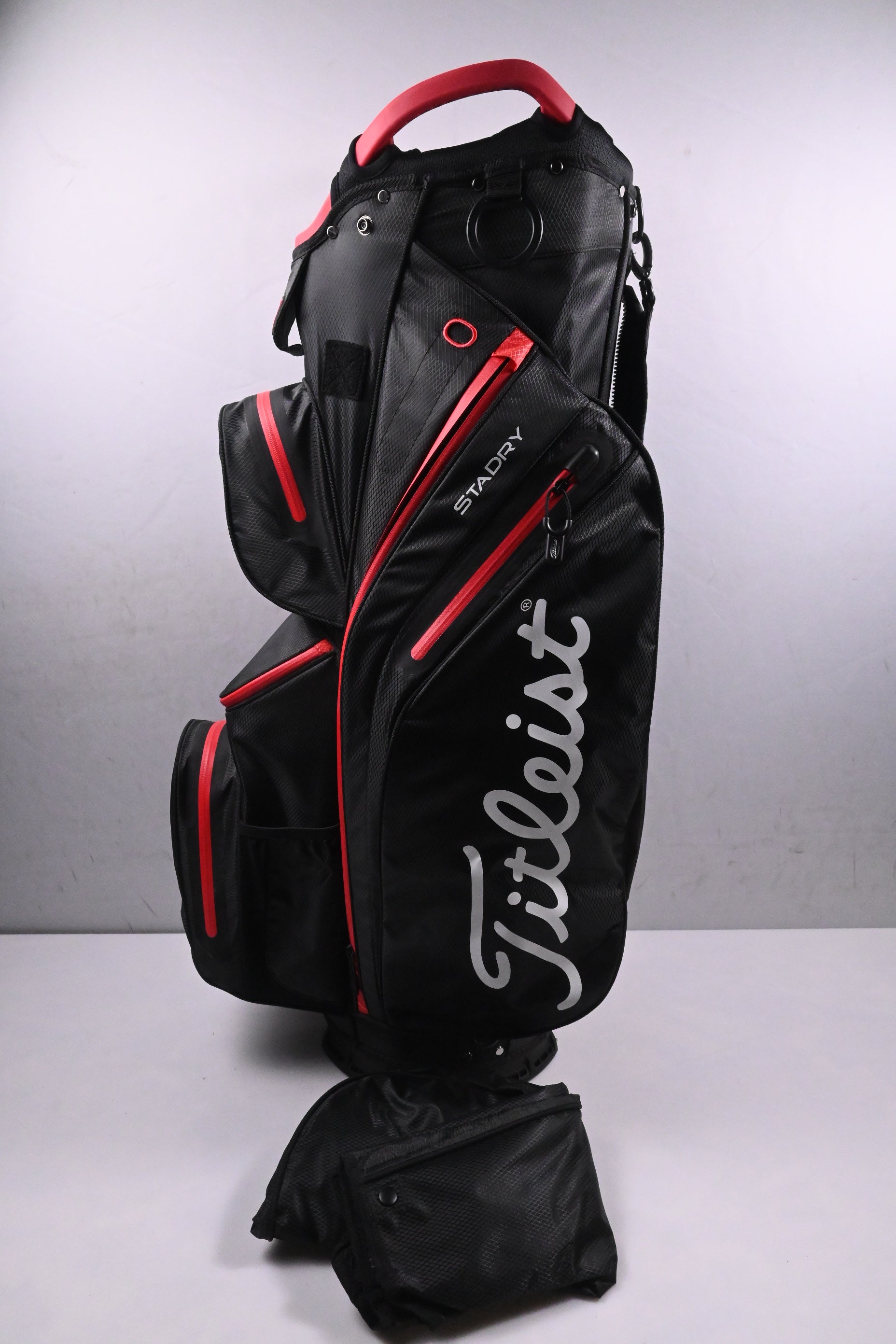 Titleist Cart 14 SatDry Cart Bag / 14-Way Divider / Black, Red