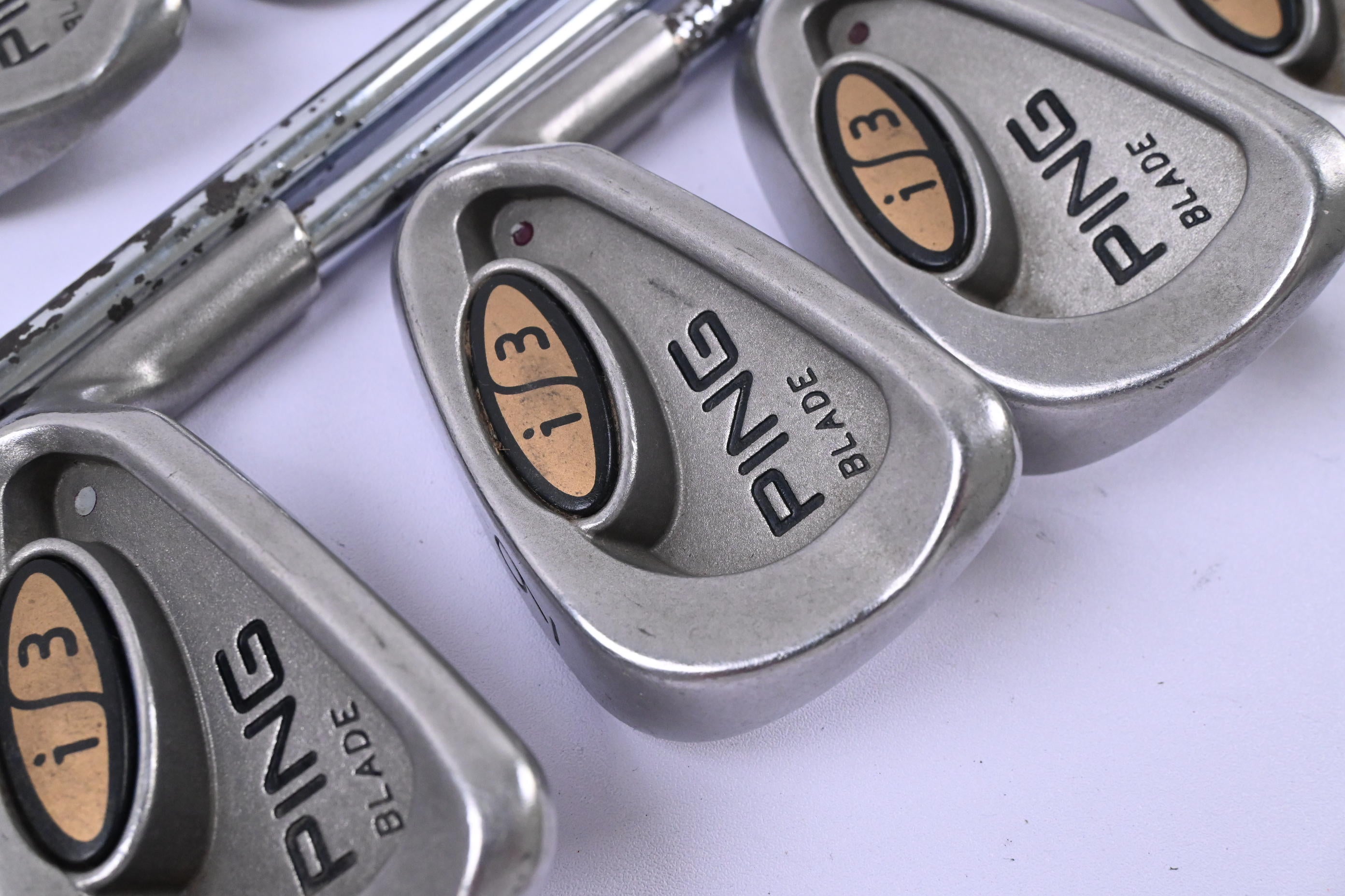 Ping i3 Irons / 3-PW+SW / Brown Dot / Stiff Flex Ping Cushin JZ Shafts
