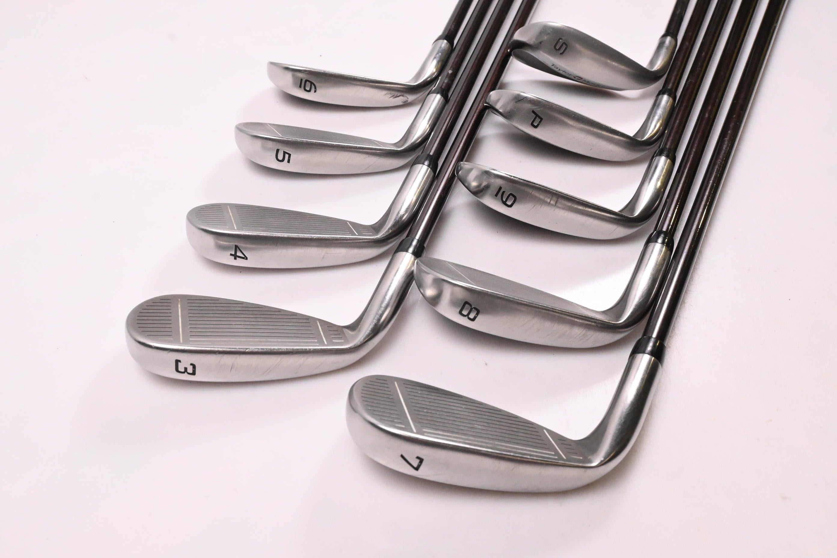 Taylormade Supersteel Irons / 3-PW+SW / Regular Flex Taylormade Bubble 80