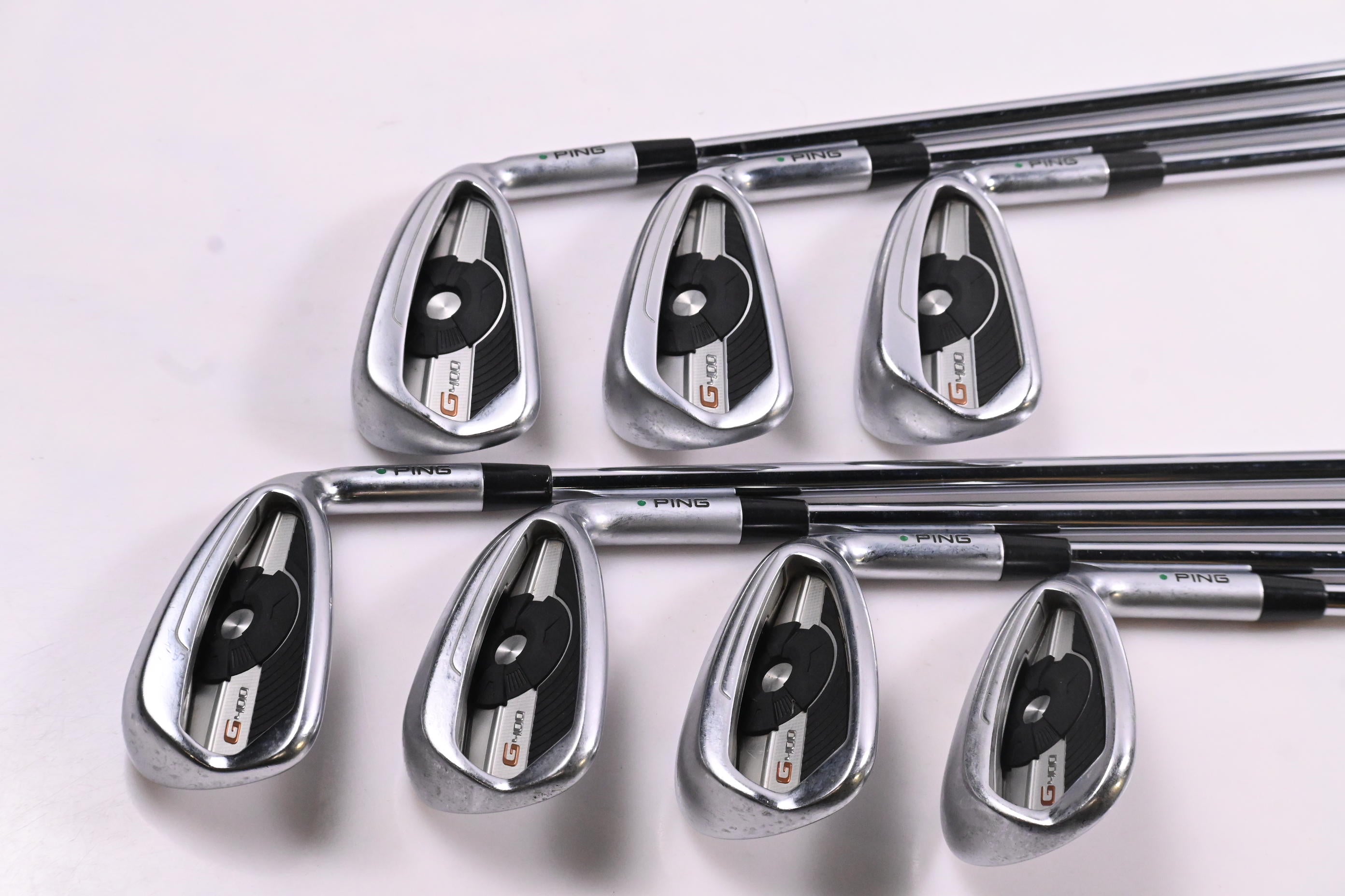 Ping G400 Irons / 5-PW+SW / Green Dot / Regular Flex Project X LZ 115 Shaft