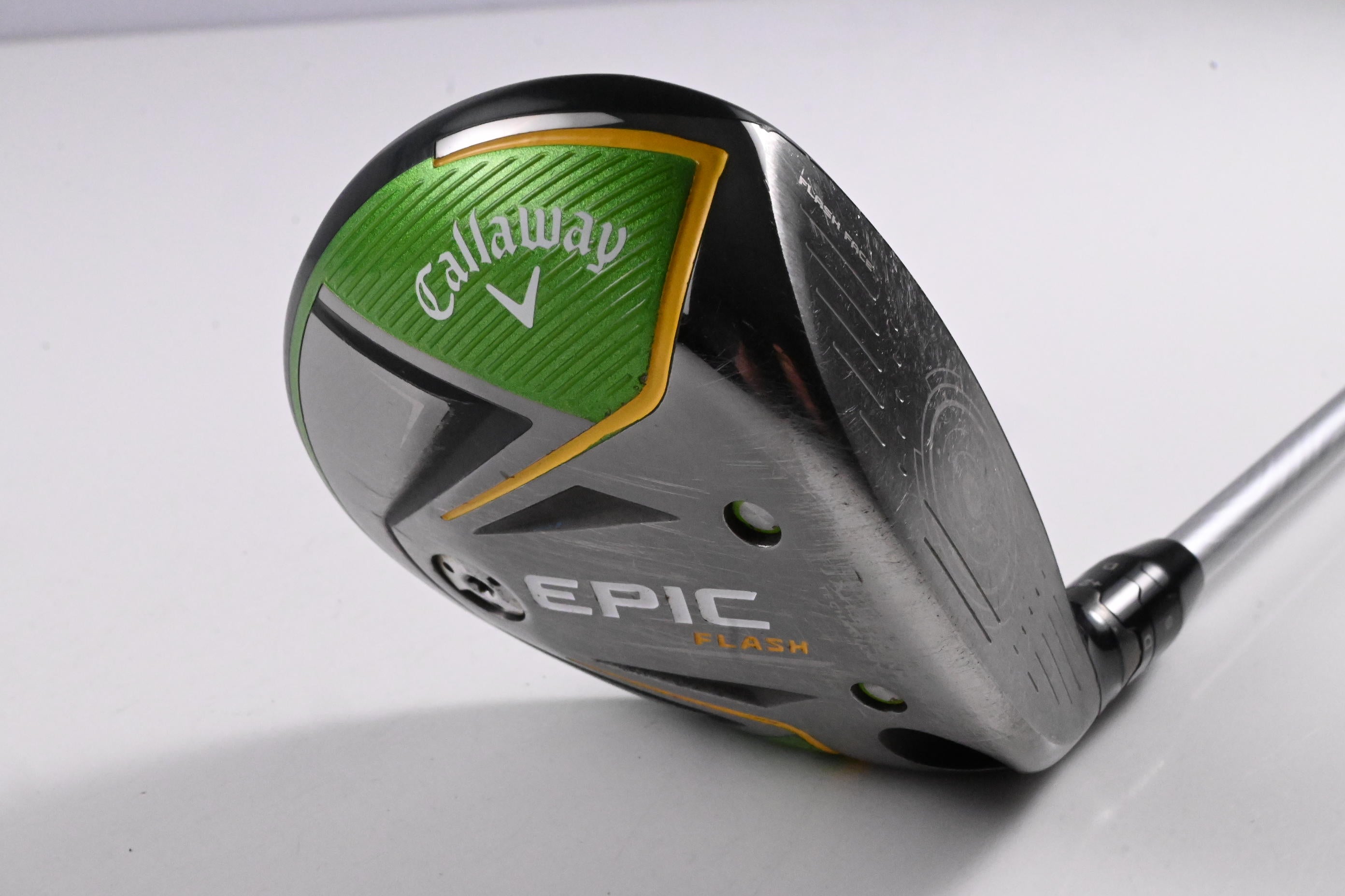 Callaway Epic Flash #3 Wood / 15 Degree / Stiff Flex Evenflow Green 65 Shaft