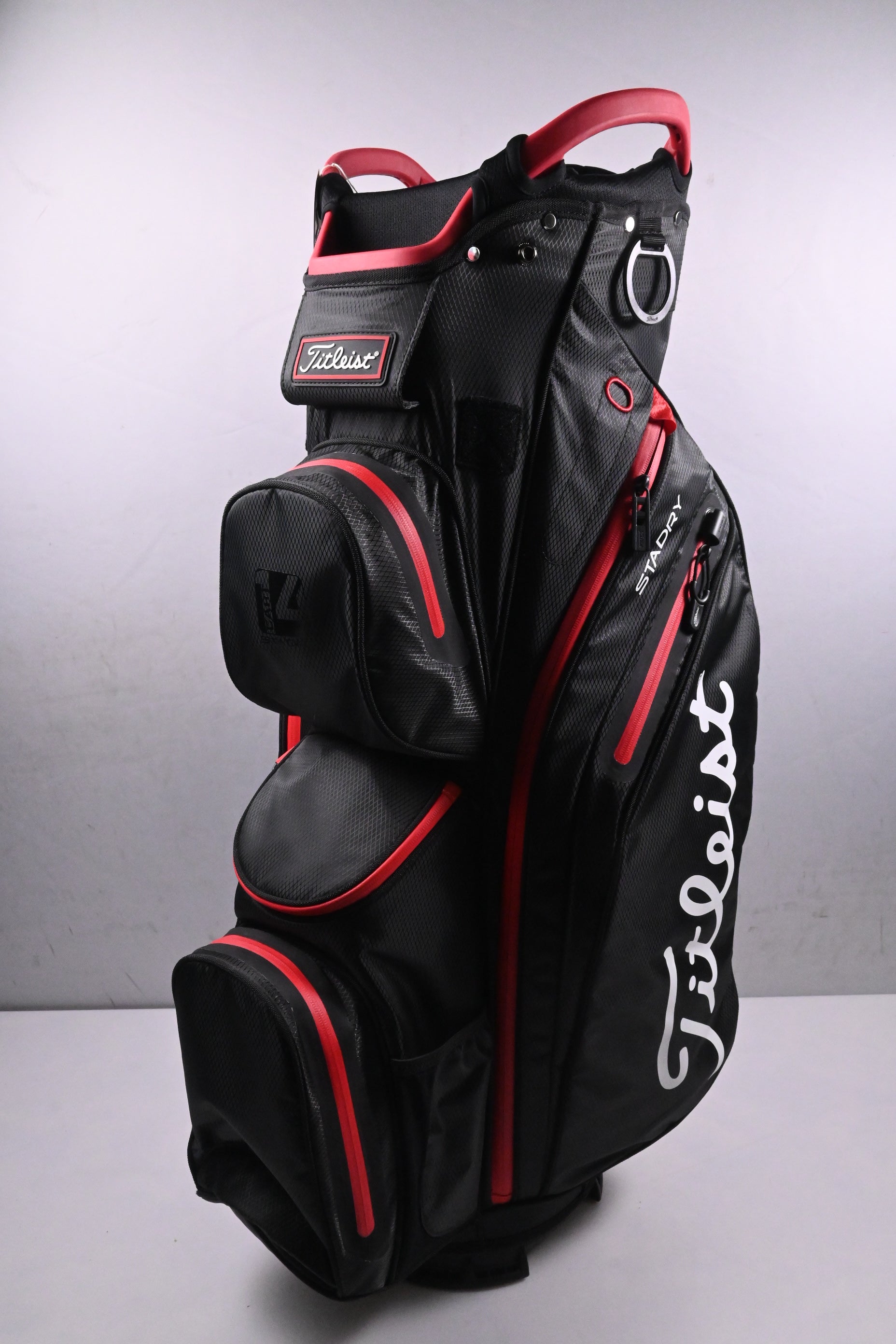 Titleist Cart 14 SatDry Cart Bag / 14-Way Divider / Black, Red