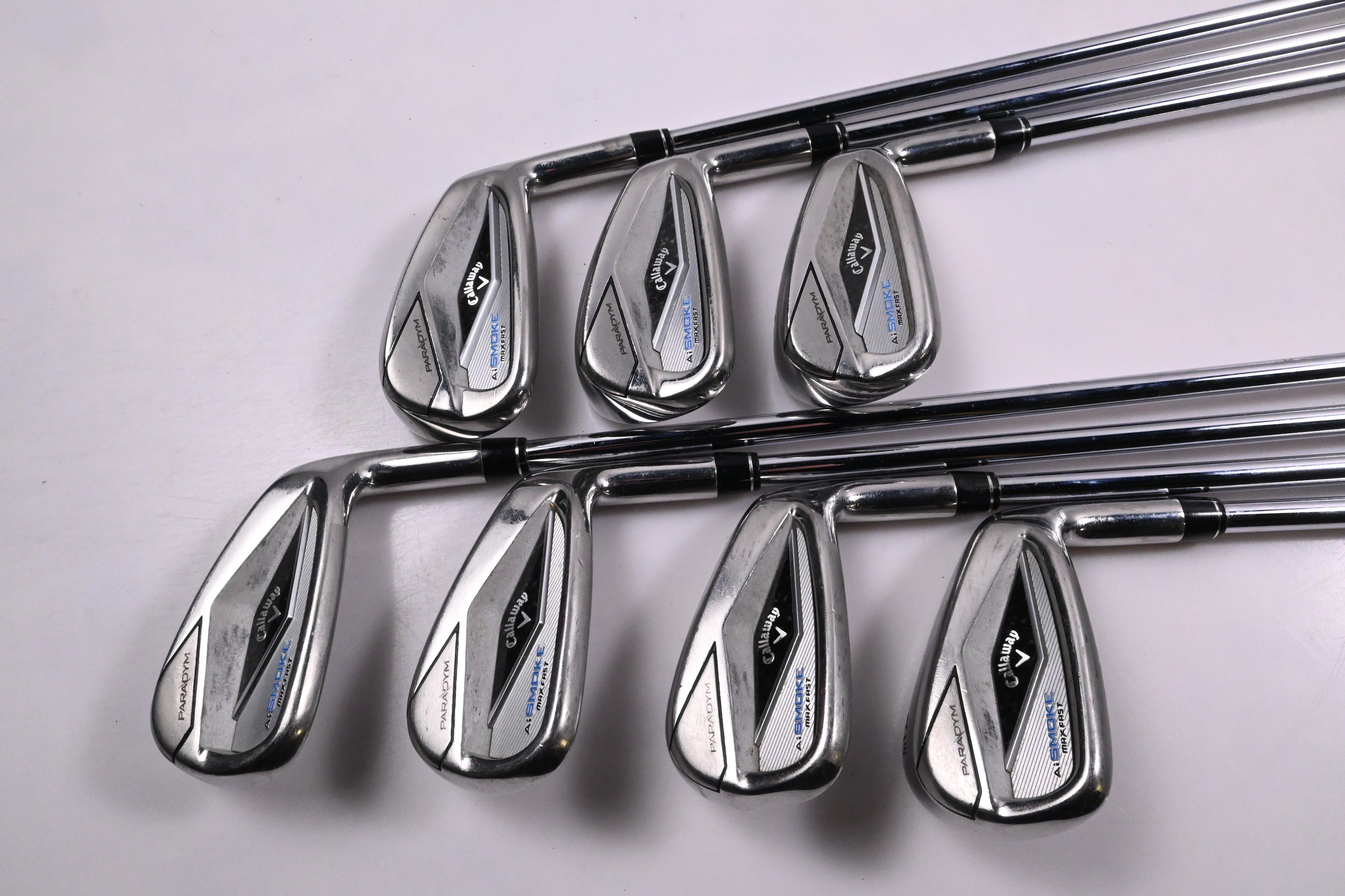 Callaway Paradym Ai Smoke Max Fast Irons / 5-PW+AW / Regular Flex Elevate MPH 85