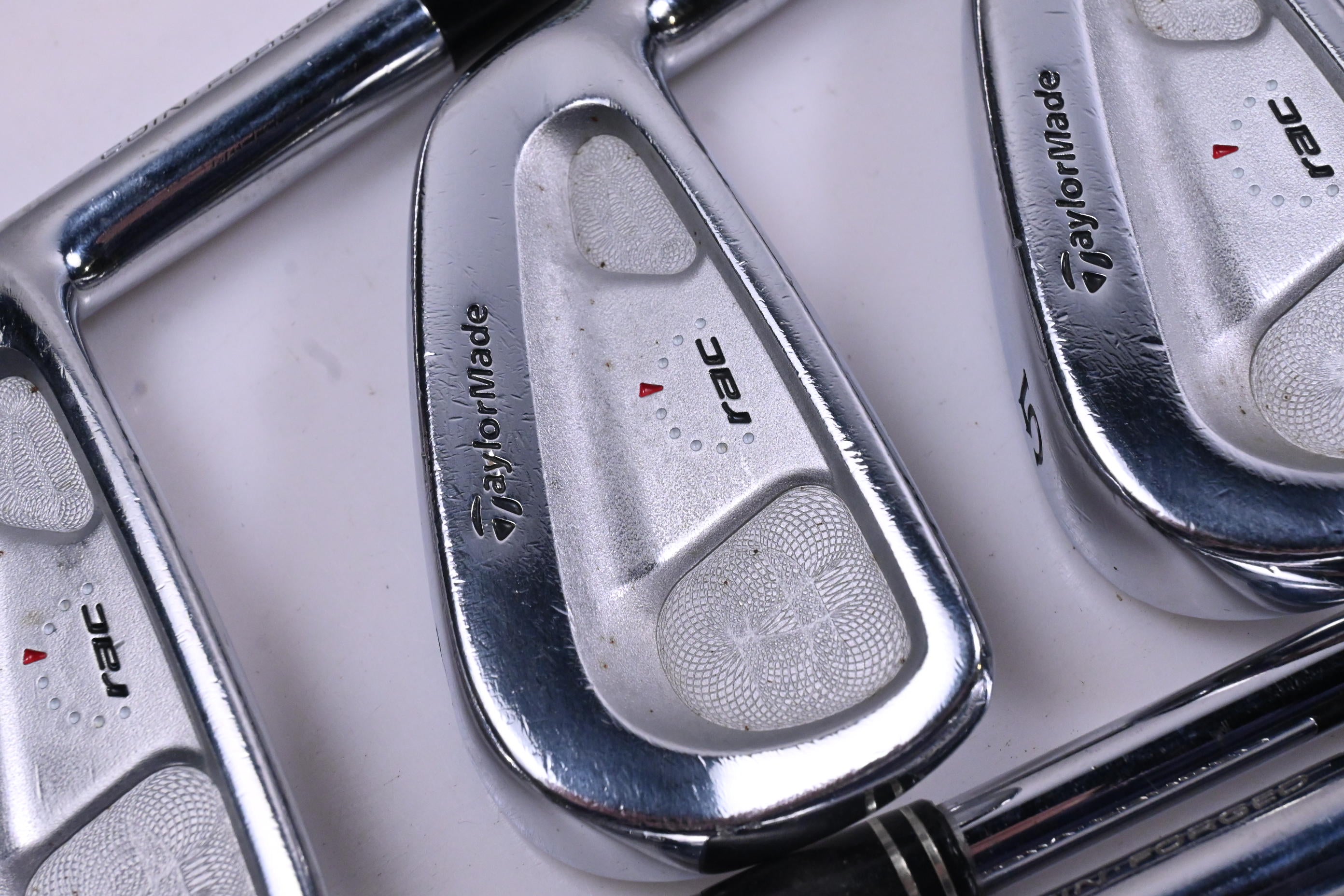 Taylormade RAC CB Coin Forged Irons / 3-PW / Stiff Flex Steel Shafts