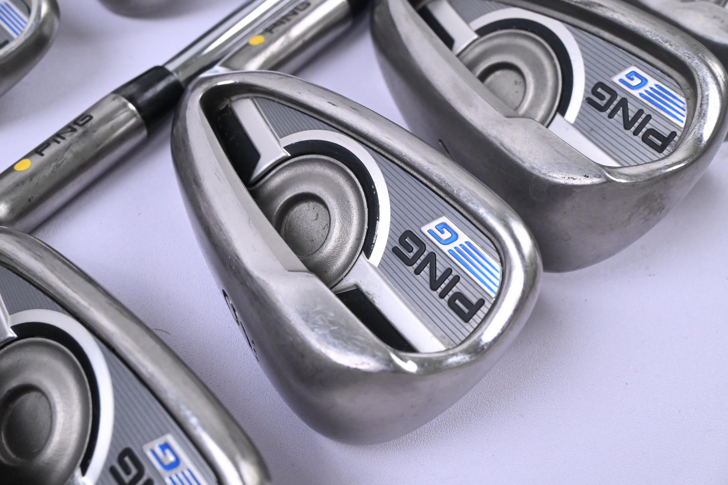 Ping G Series Irons / 5-PW+SW / Yellow Dot / Regular Flex Ping AWT 2.0 Shafts
