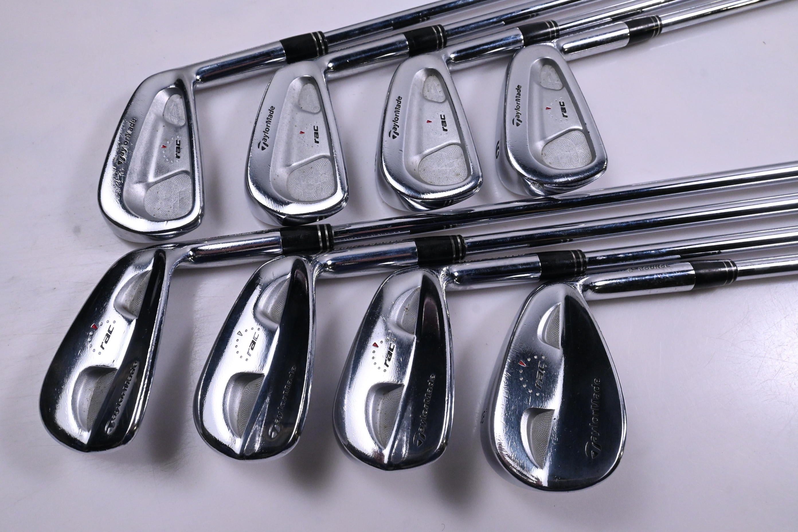 Taylormade RAC CB Coin Forged Irons / 3-PW / Stiff Flex Steel Shafts