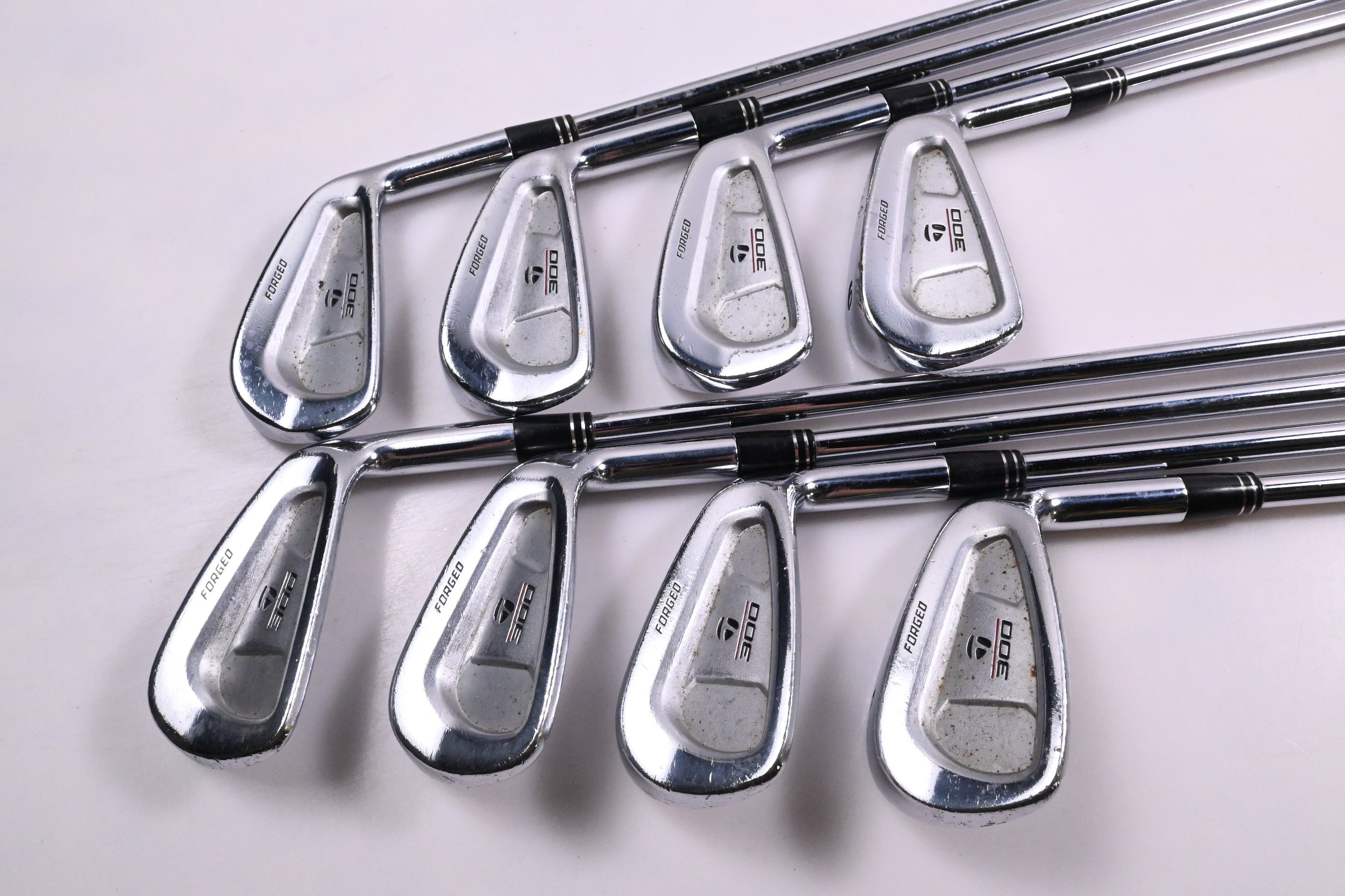 Taylormade 300 Forged Irons / 3-PW / Regular Flex Rifle Flighted Shafts