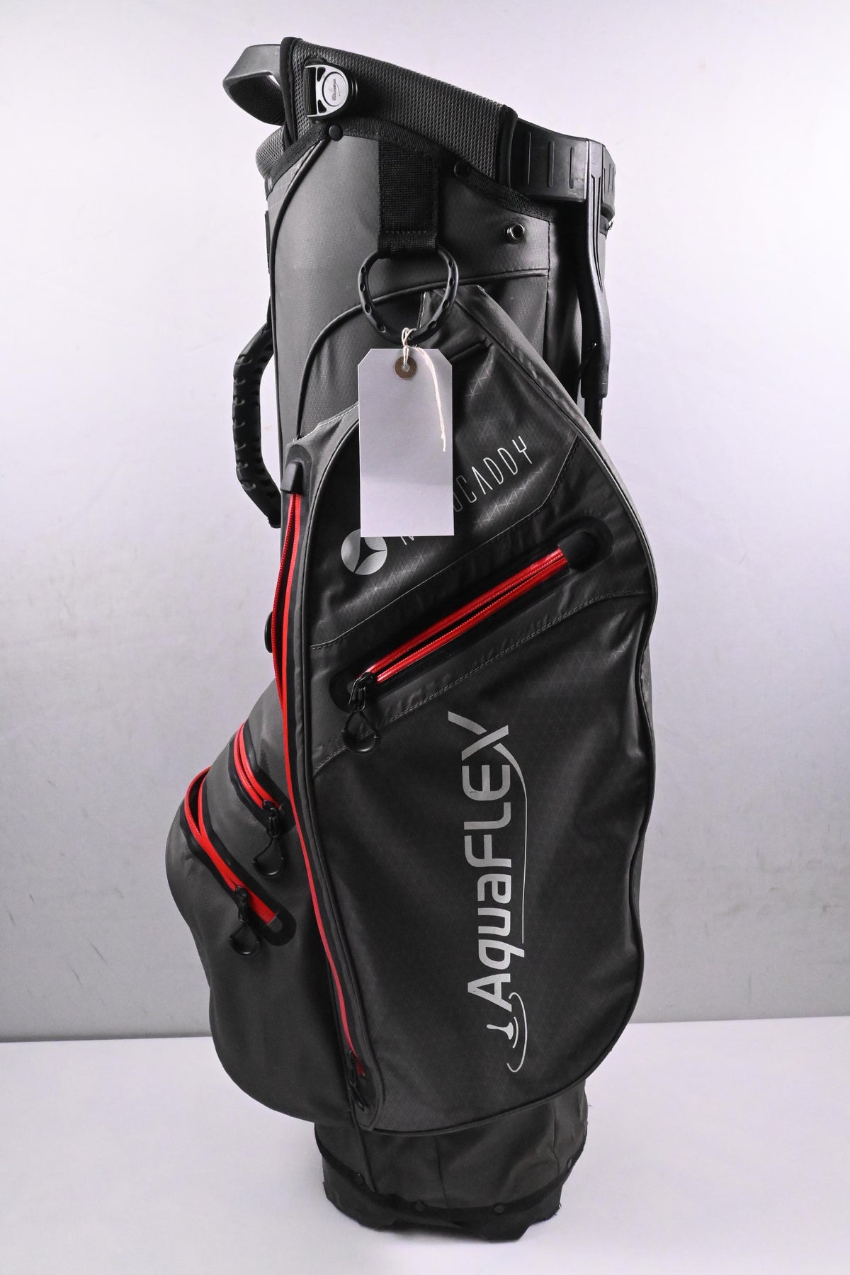 Motocaddy Aquaflex Stand Bag / 5-Way Divider / Grey, Red