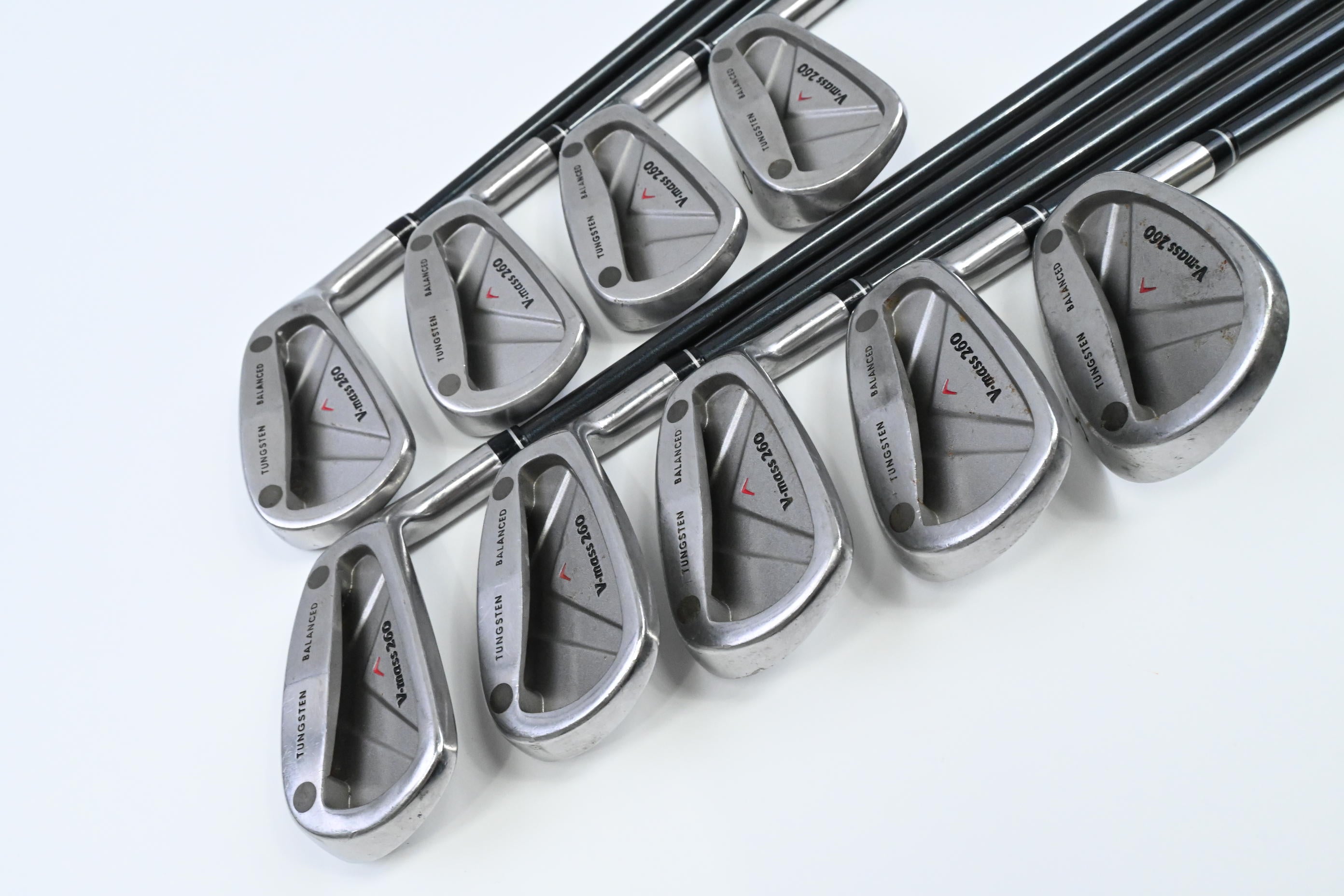 Yonex V-Mass 260 Irons / 3-PW+SW / Stiff Flex Yonex UltimumTi 5 Shafts
