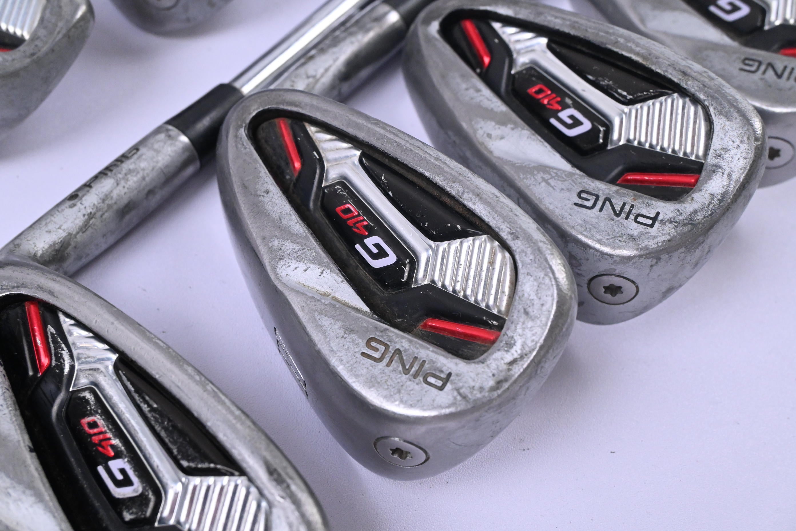 Ping G410 Irons / 6-PW+GW+SW / Black Dot / Stiff Flex Project X Rifle Shafts