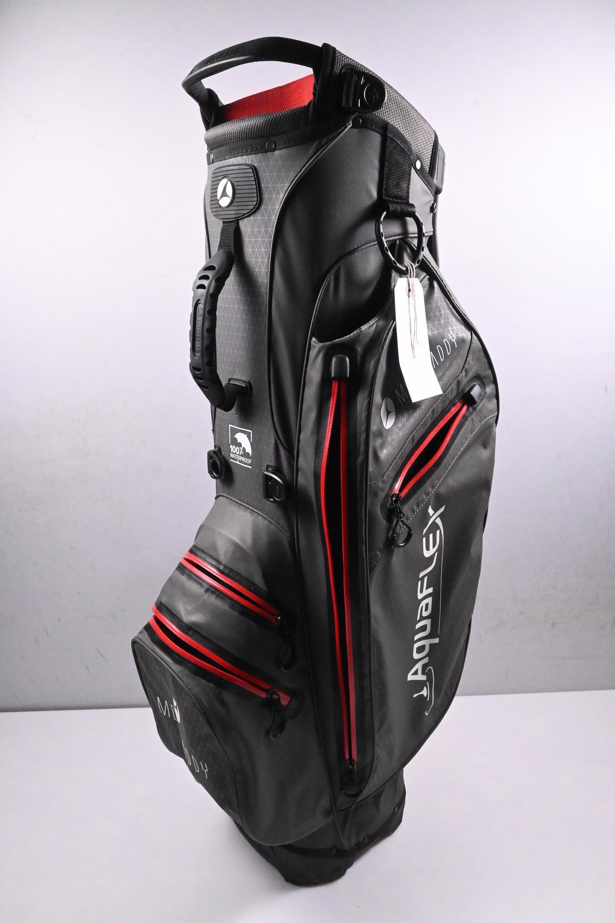 Motocaddy Aquaflex Stand Bag / 5-Way Divider / Grey, Red