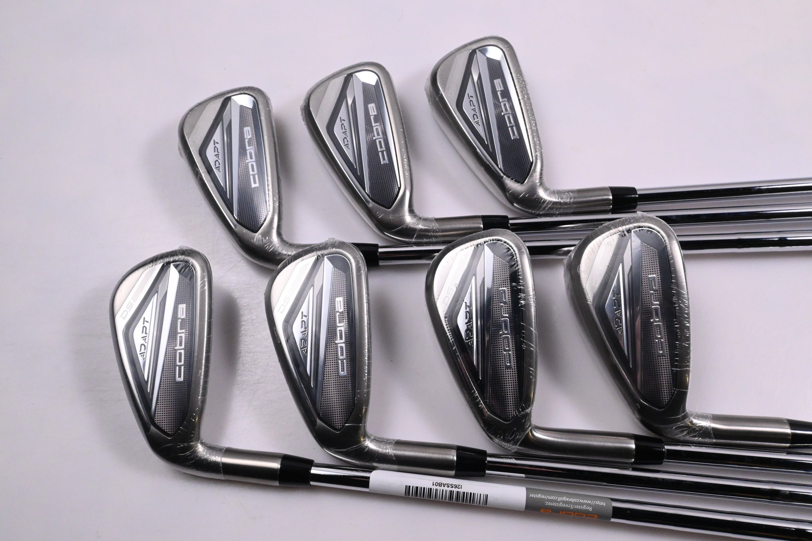 Left Hand Cobra DS-Adapt Irons / 5-PW+GW / Stiff Flex KBS Tour Lite Shafts