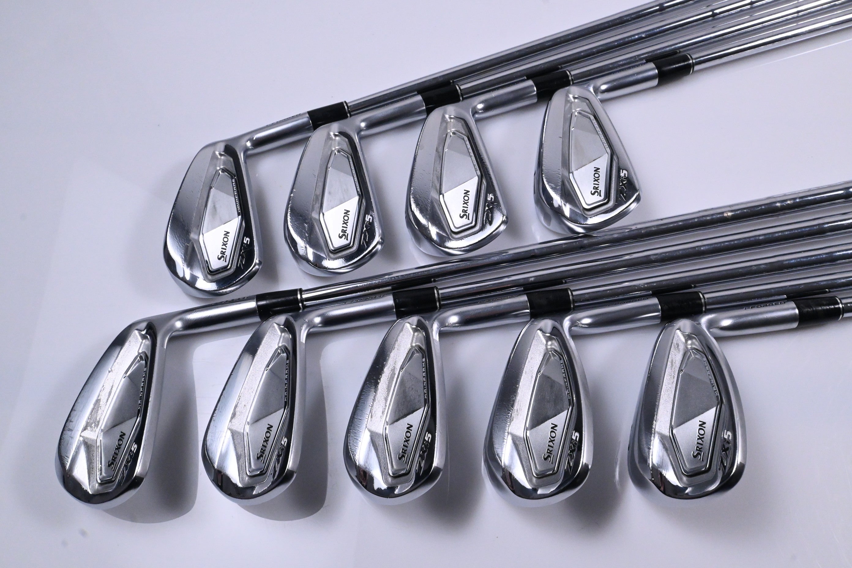 Srixon ZXi5 Irons / 4-PW+AW+SW / Stiff Flex KBS Tour Lite Shafts