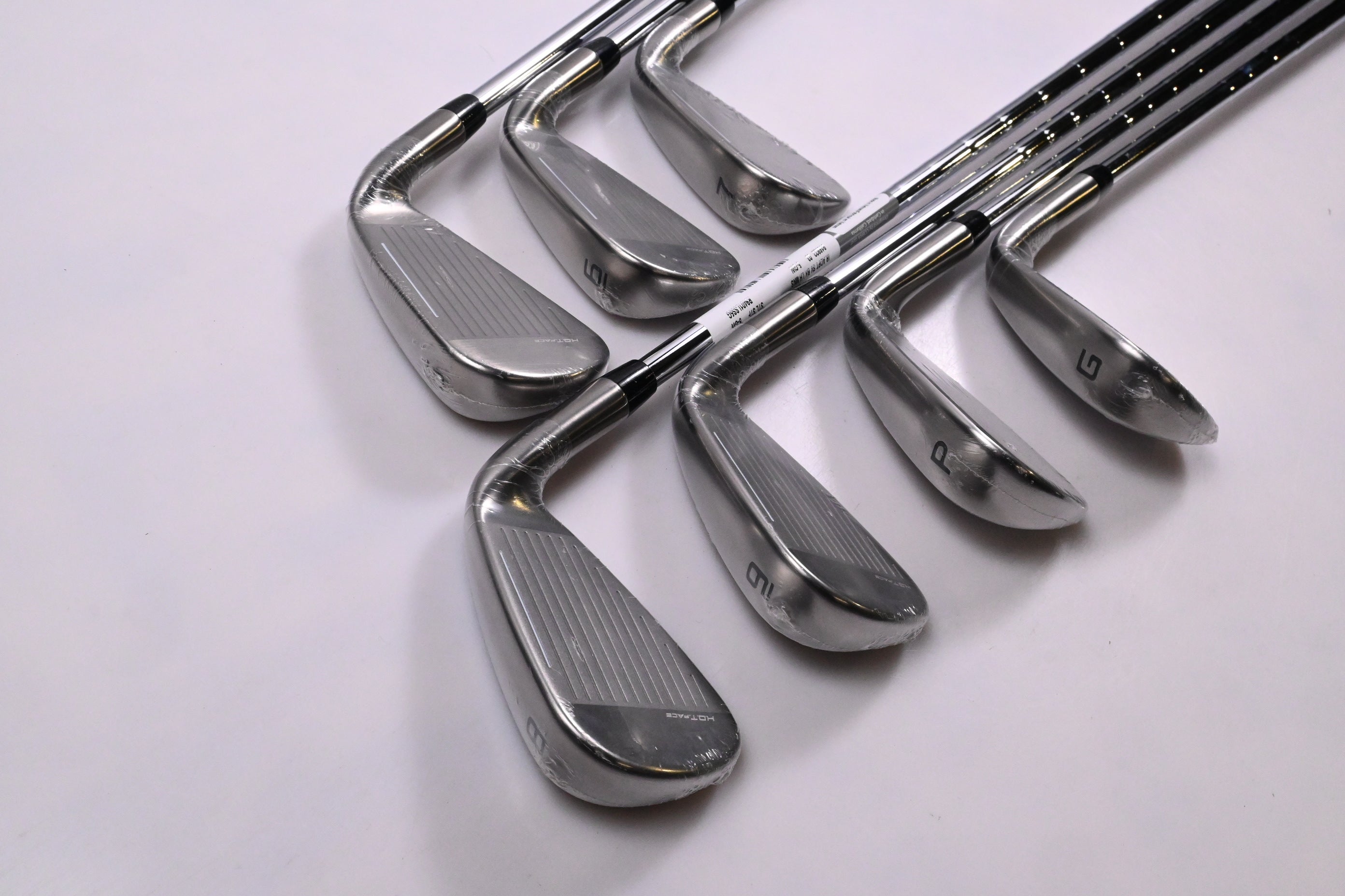 Left Hand Cobra DS-Adapt Irons / 5-PW+GW / Stiff Flex KBS Tour Lite Shafts