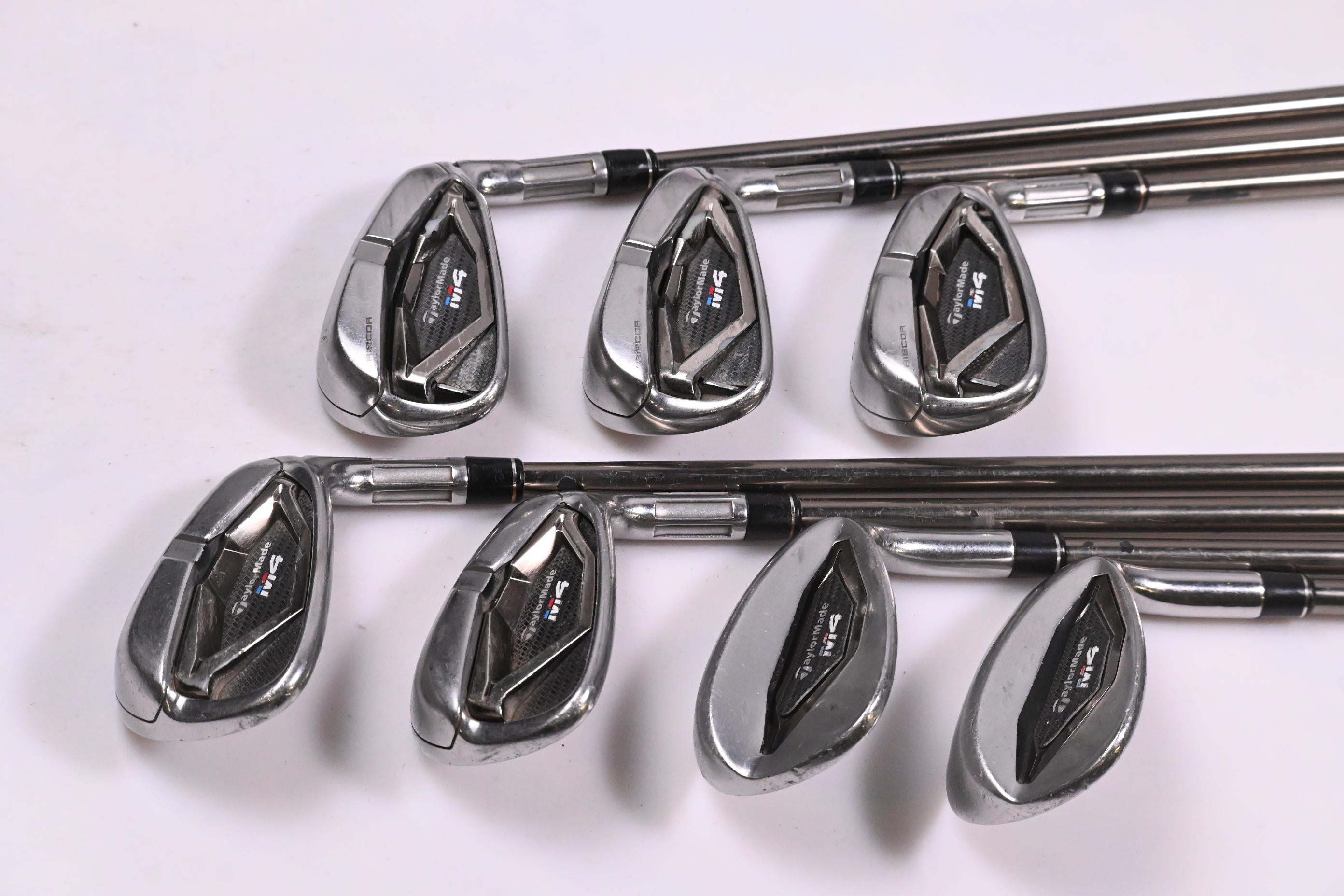 Taylormade M4 Irons / 6-PW+SW+LW / Stiff Flex UST Recoil ES460 Shafts