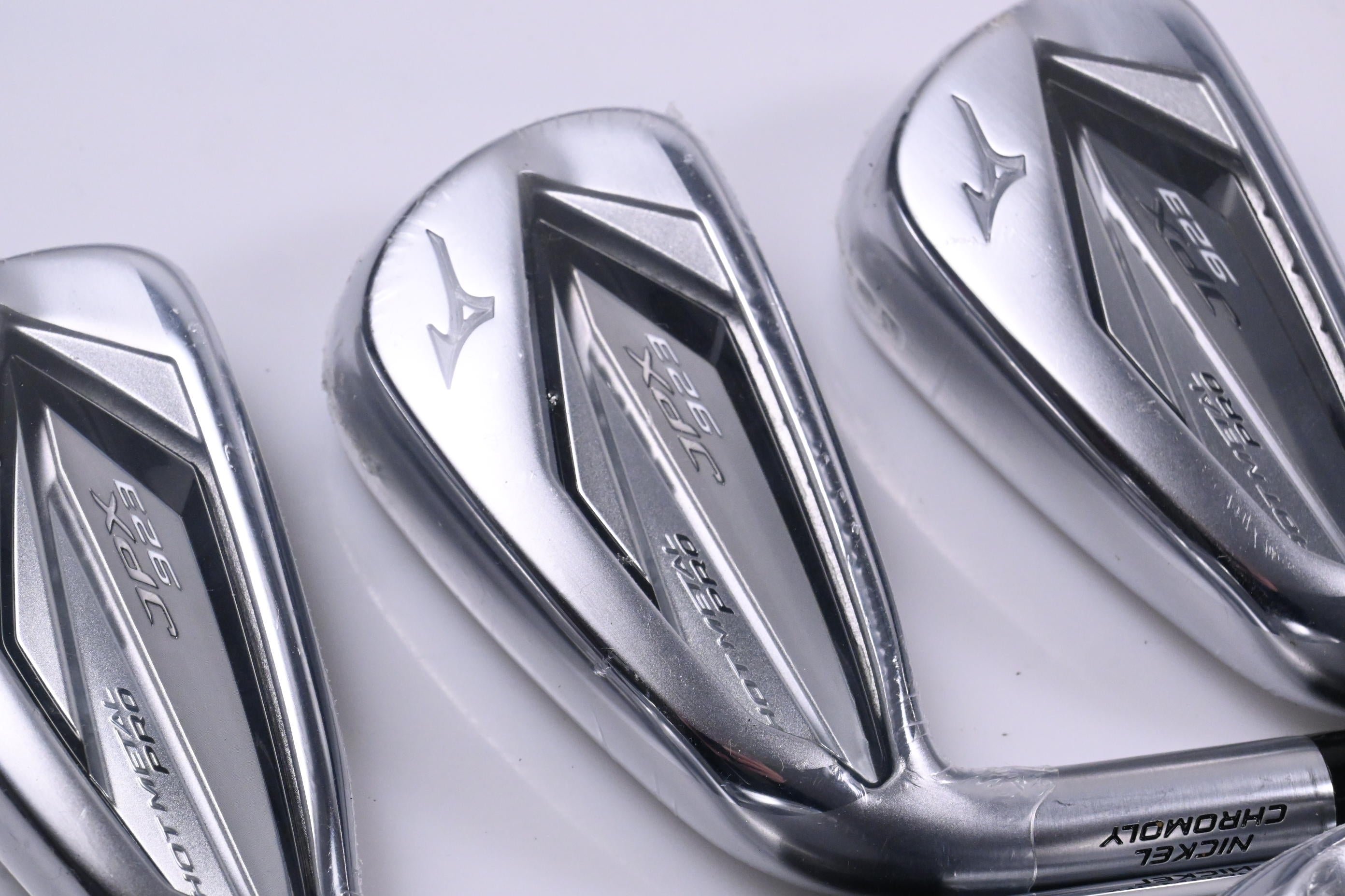 Left Hand Mizuno JPX 923 Hot Metal Pro Irons / 4-PW / Stiff Flex KBS Tour Shafts