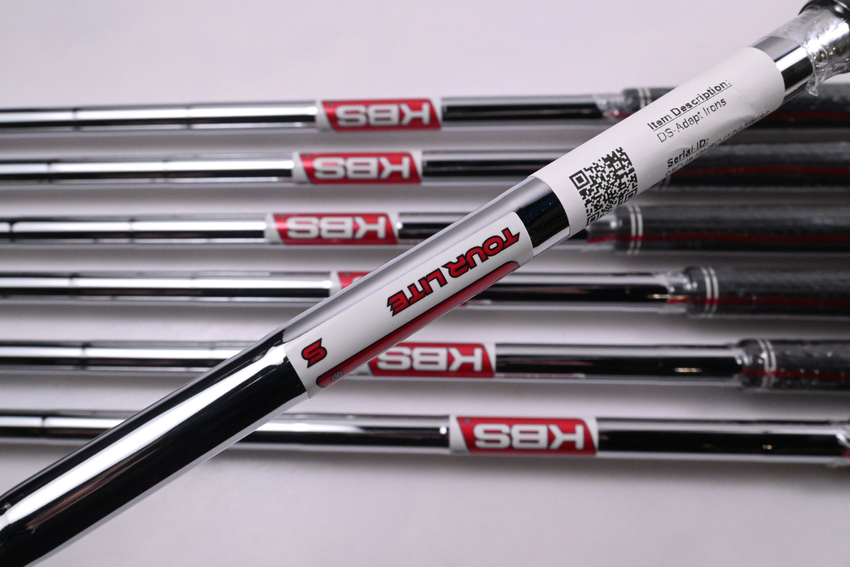 Left Hand Cobra DS-Adapt Irons / 5-PW+GW / Stiff Flex KBS Tour Lite Shafts