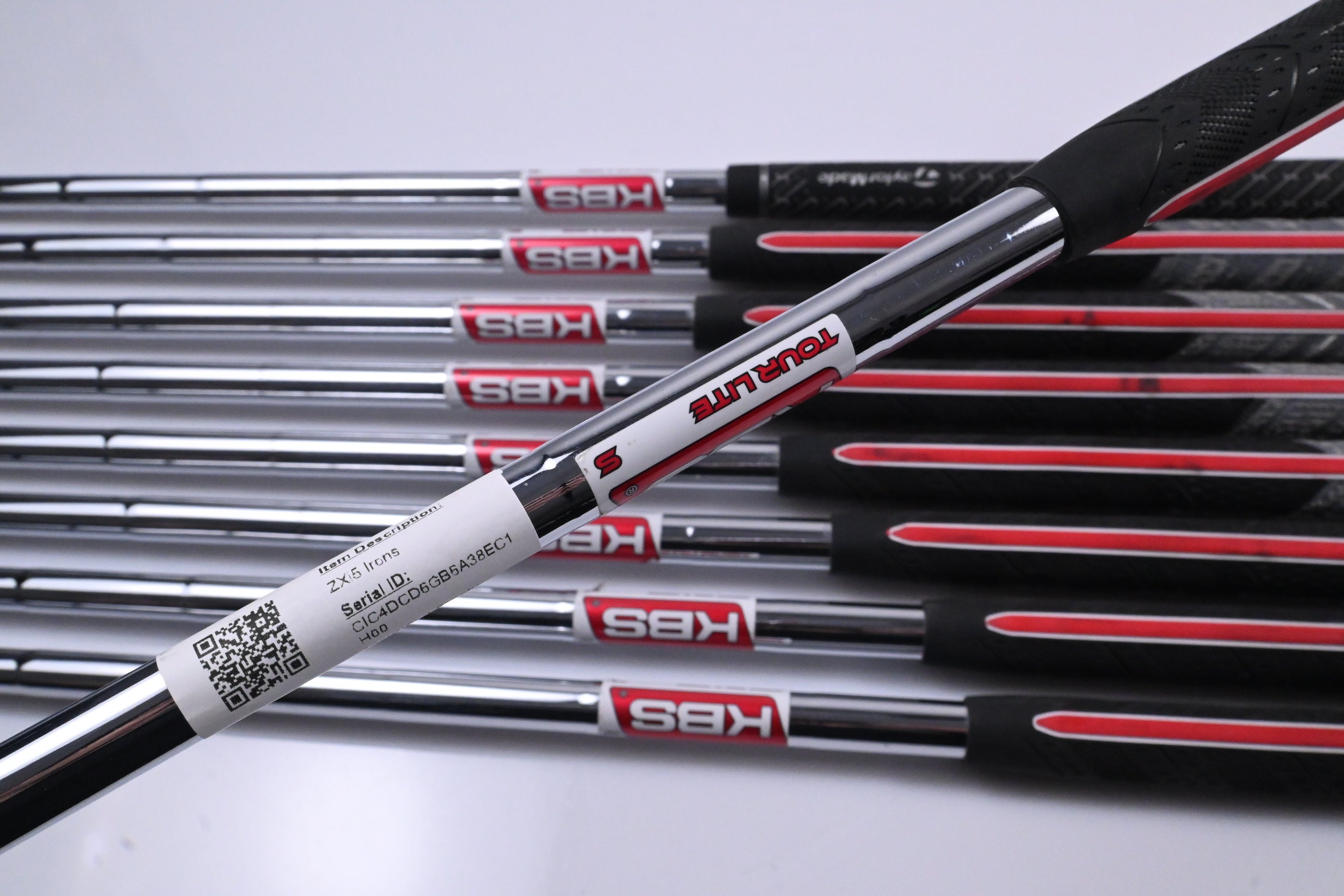 Srixon ZXi5 Irons / 4-PW+AW+SW / Stiff Flex KBS Tour Lite Shafts