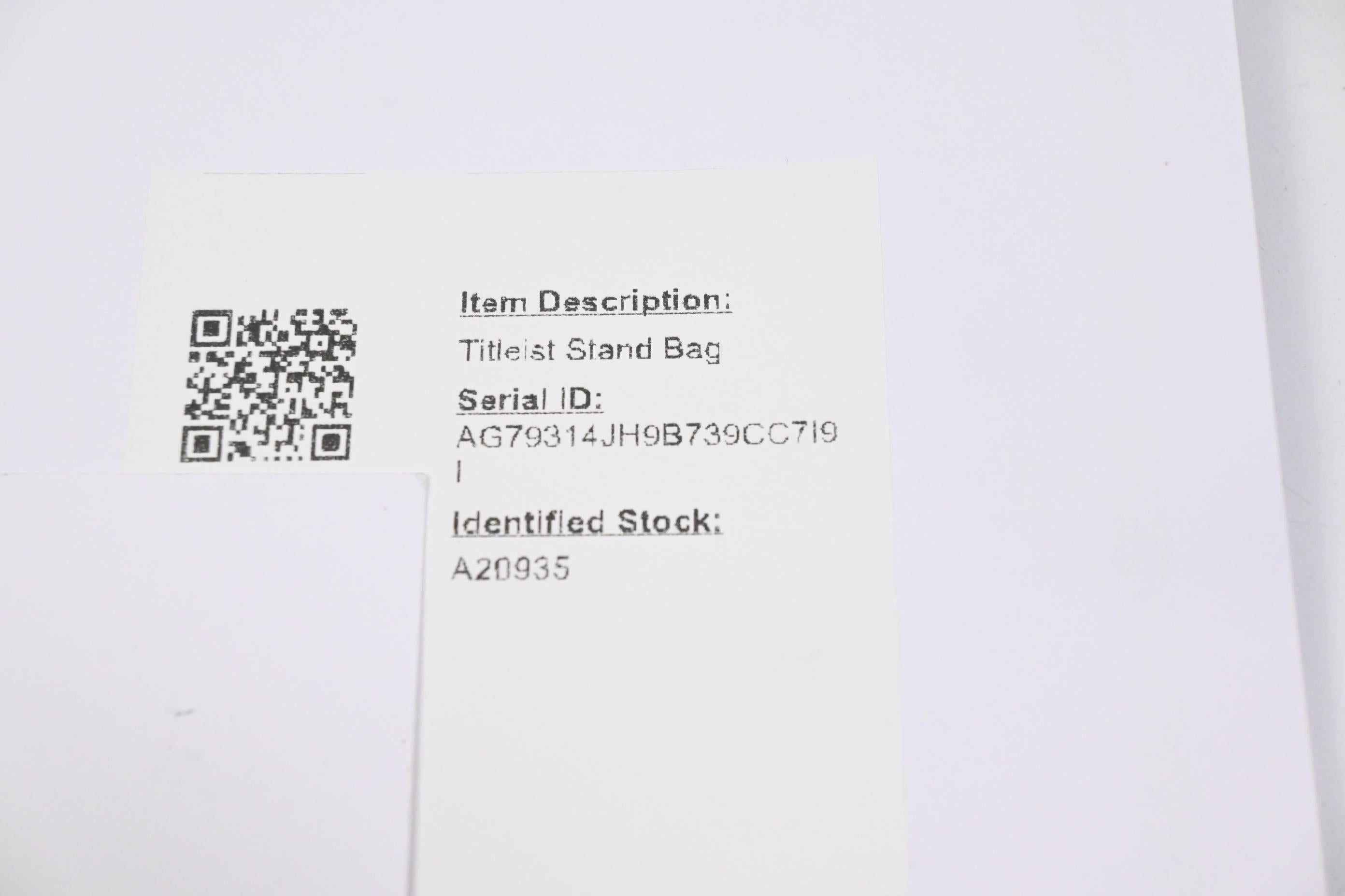 Titleist Players S5 Stand Bag / 5-Way Divider / Navy, Grey & Red