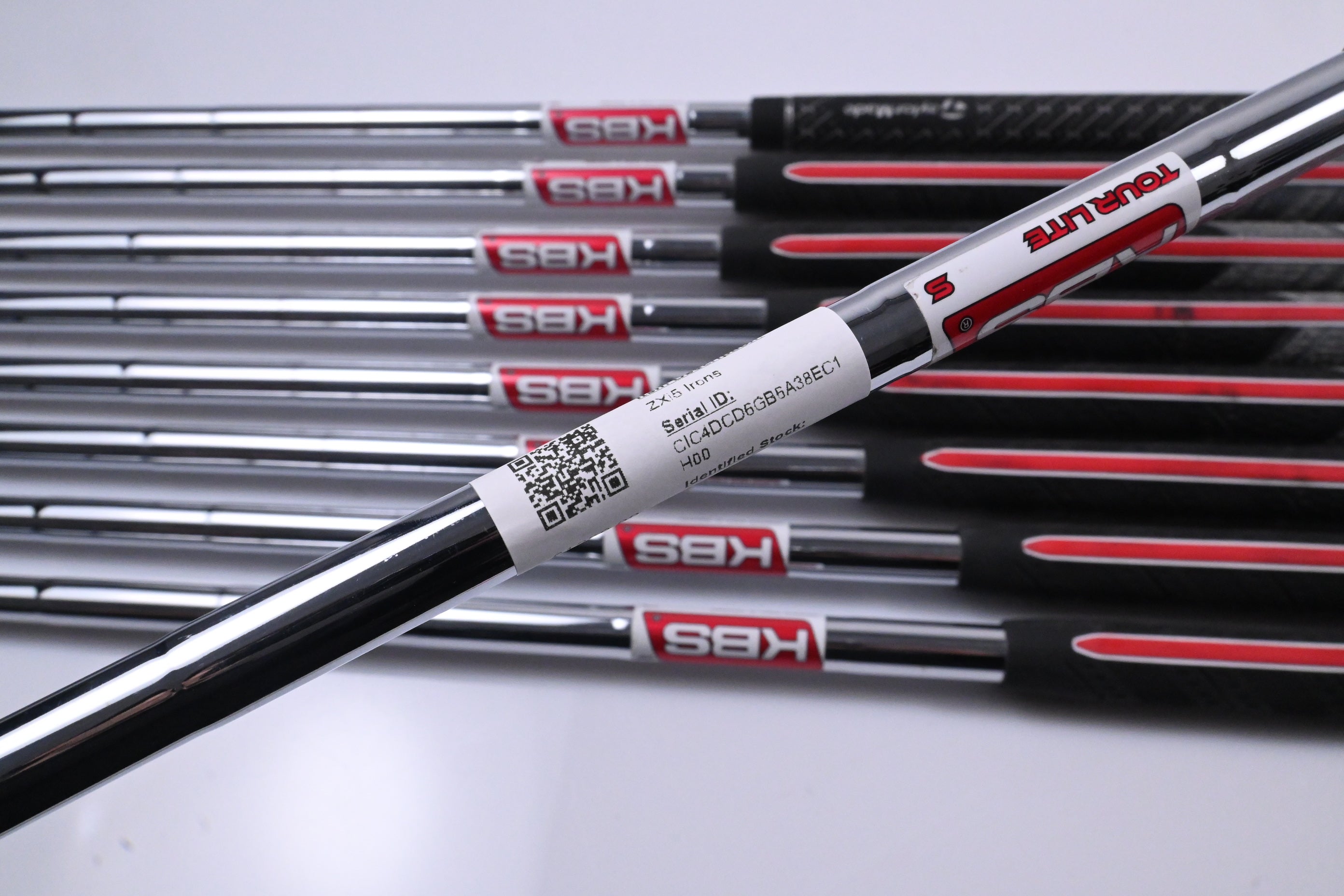 Srixon ZXi5 Irons / 4-PW+AW+SW / Stiff Flex KBS Tour Lite Shafts