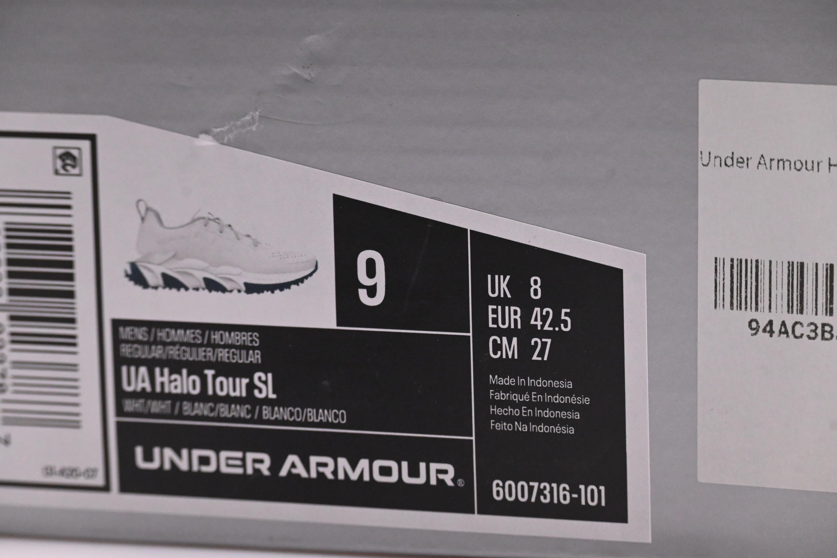 Under Armour Halo Tour SL Golf Shoes / UK 8 / White