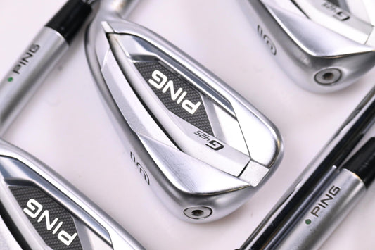 Ping G425 Irons / 4-PW / Green Dot / Stiff Flex Ping AWT 2.0 Steel Shafts
