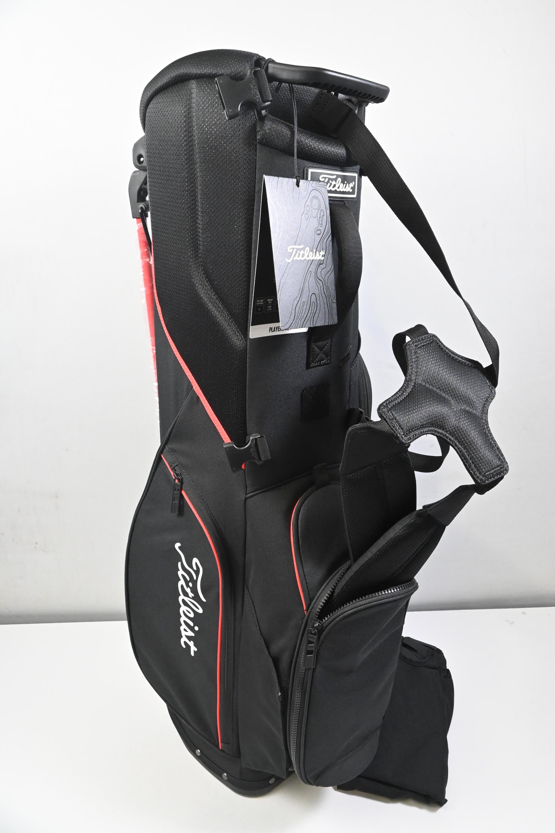 Titleist Players S5 Stand Bag / 5-Way Divider / Black, Red