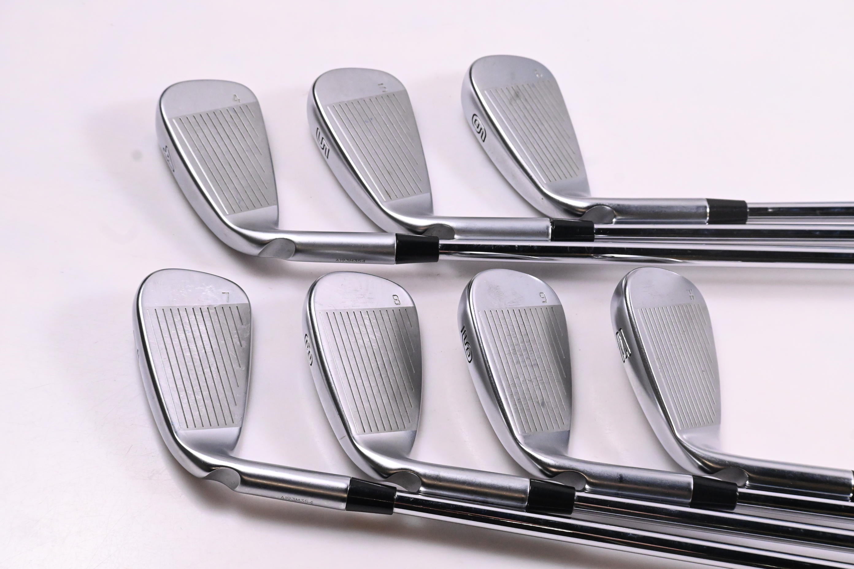 Ping G425 Irons / 4-PW / Green Dot / Stiff Flex Ping AWT 2.0 Steel Shafts