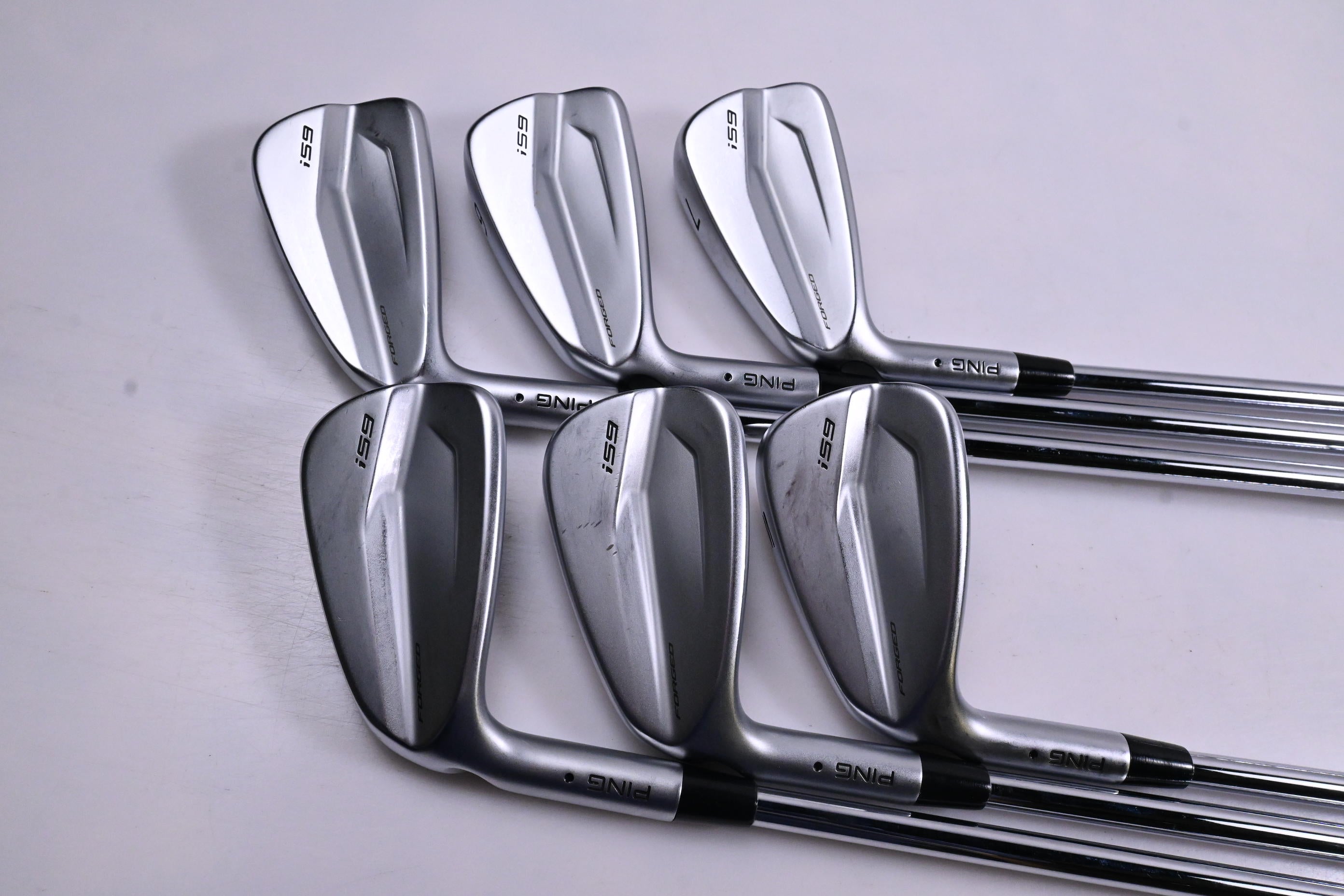 Left Hand Ping i59 Irons / 5-PW / Black Dot / Stiff Flex N.S.Pro Modus³ Tour 105