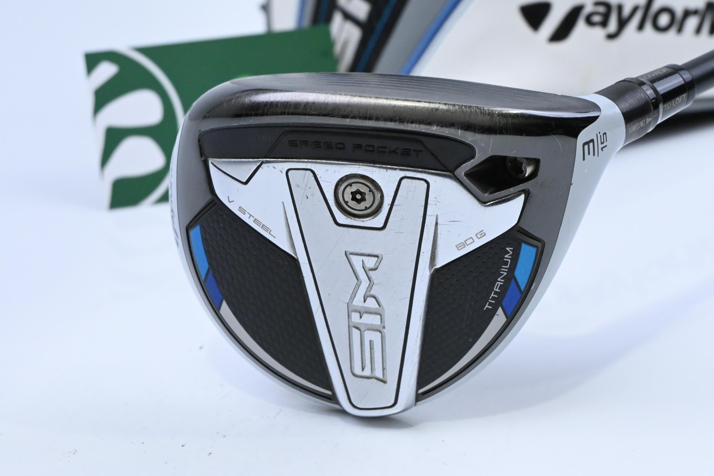 Taylormade SIM Ti #3 Wood / 15 Degree / Stiff Flex HZRDUS Black 62 Shaft