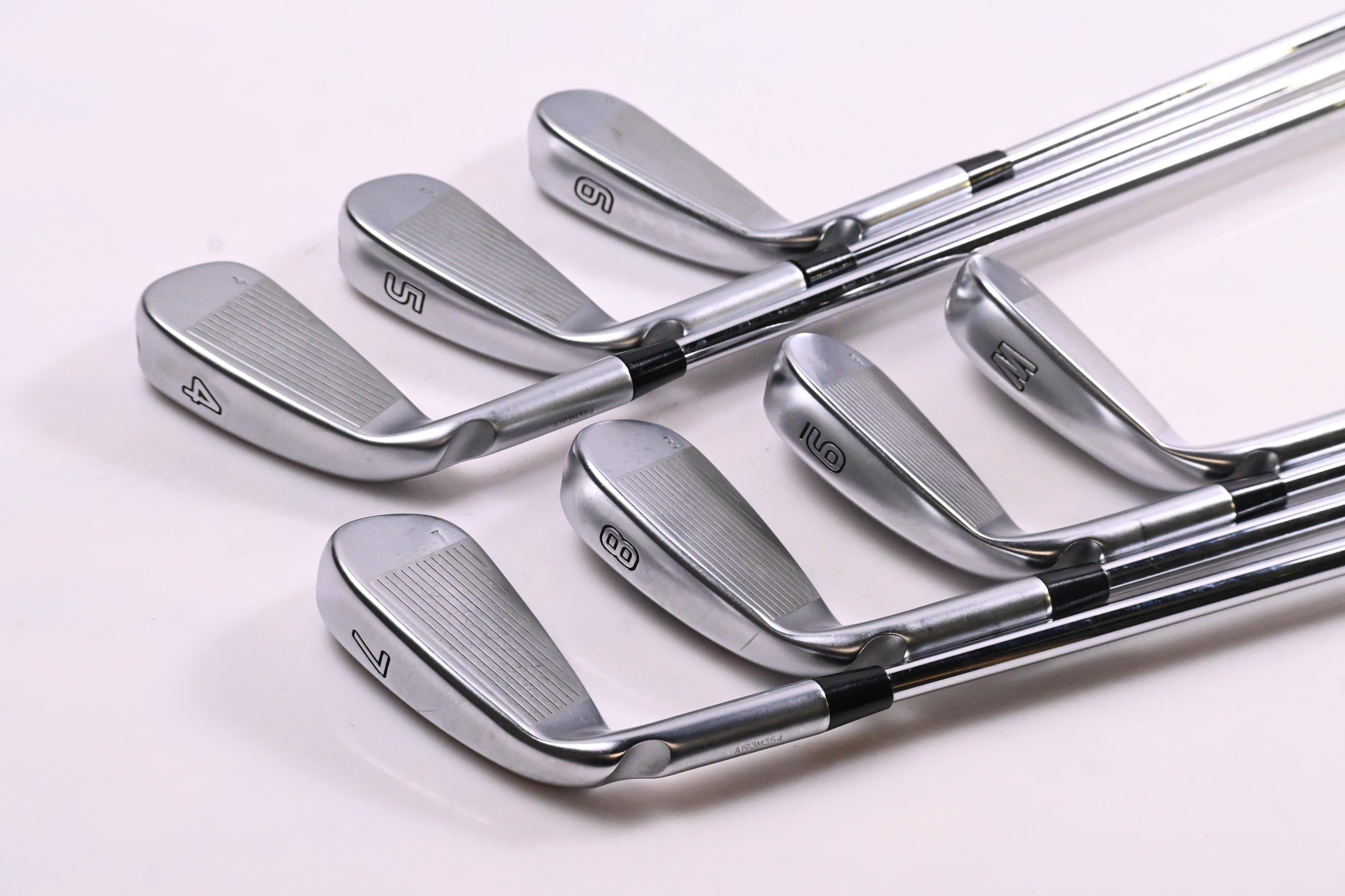 Ping G425 Irons / 4-PW / Green Dot / Stiff Flex Ping AWT 2.0 Steel Shafts