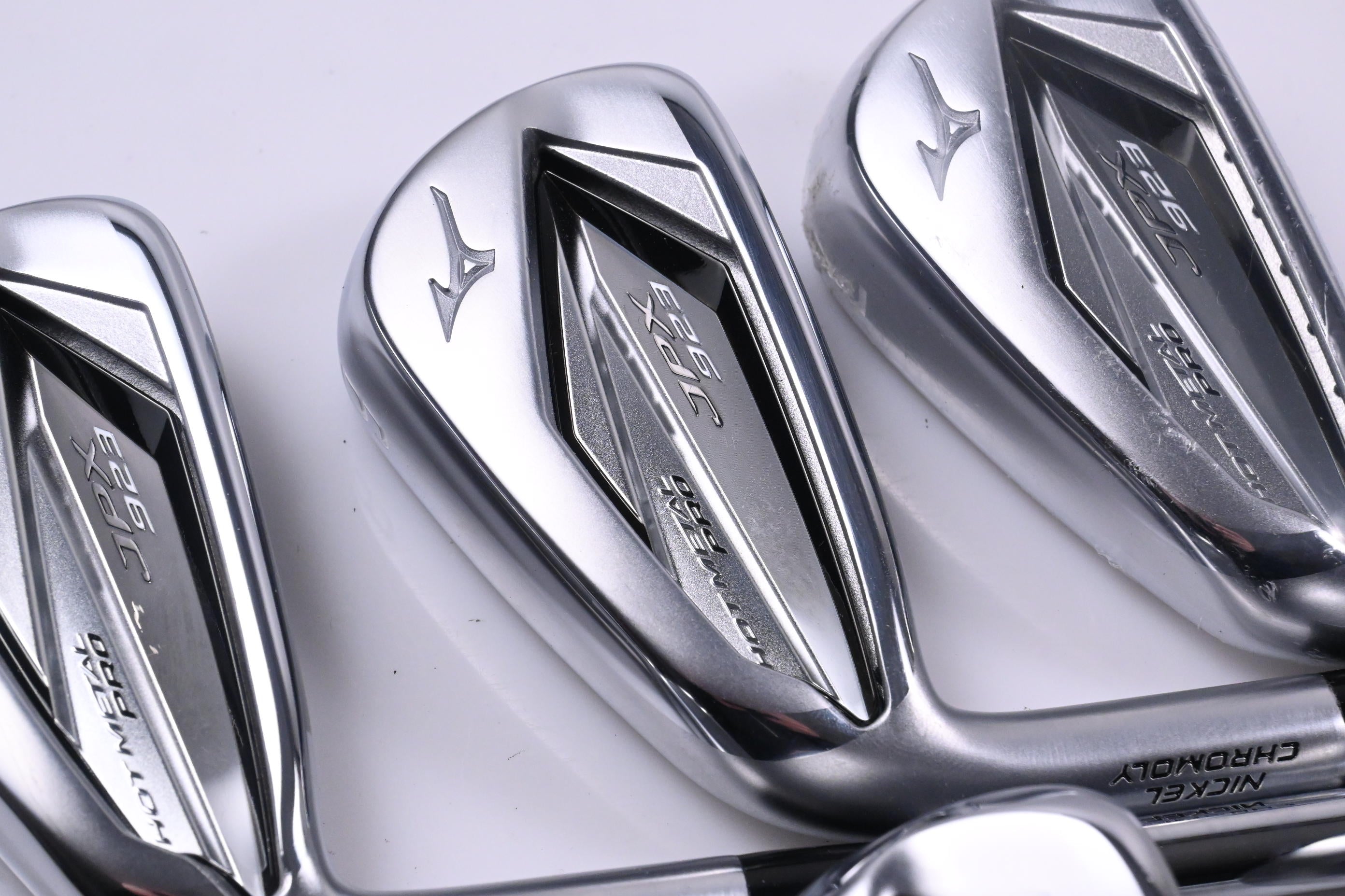 Left Hand Mizuno JPX 923 Hot Metal Pro Irons / 5-PW / Stiff Flex KBS Tour Shafts