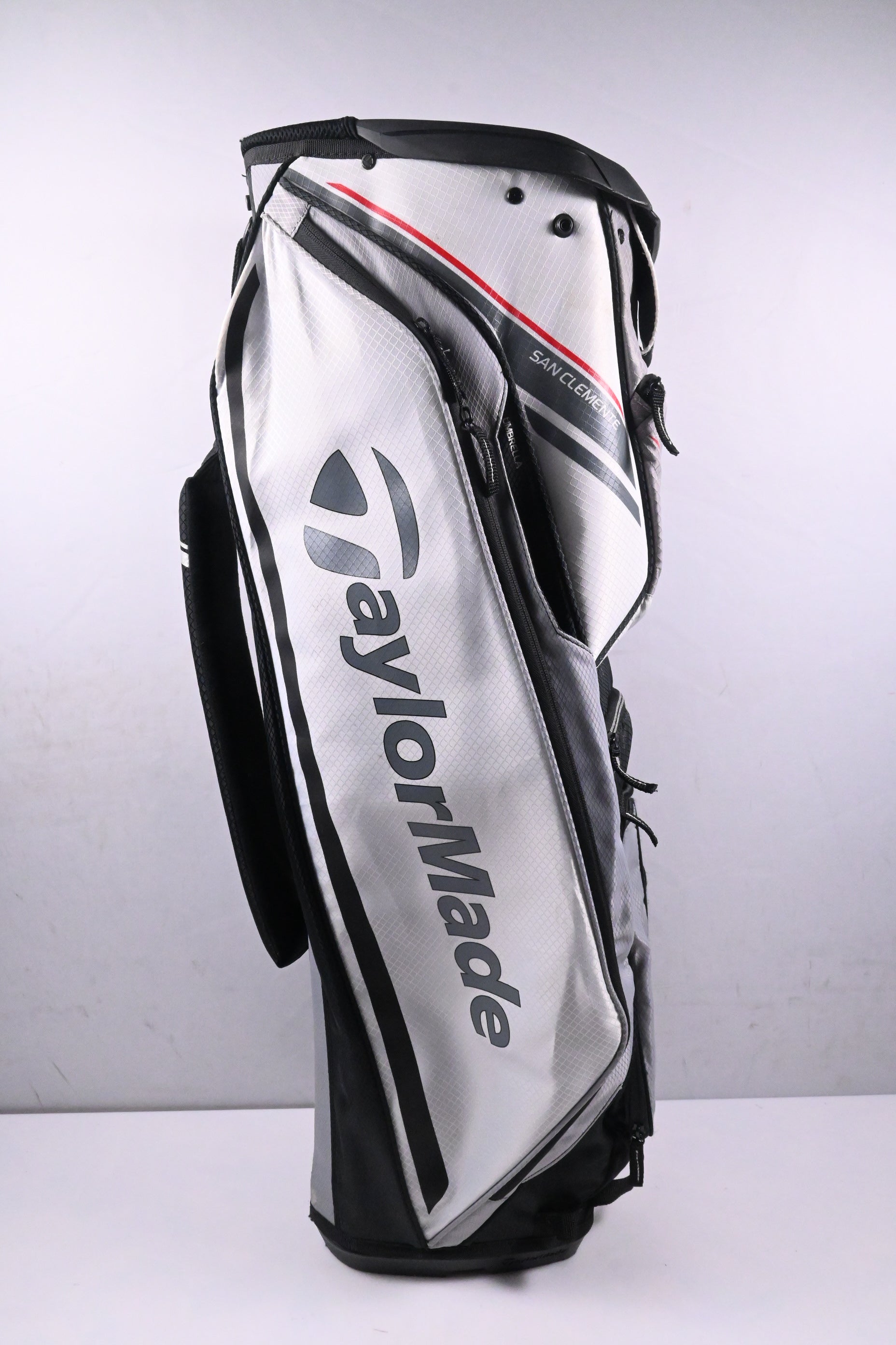 Taylormade San Clemente Cart Bag / 10-Way Divider / White, Black