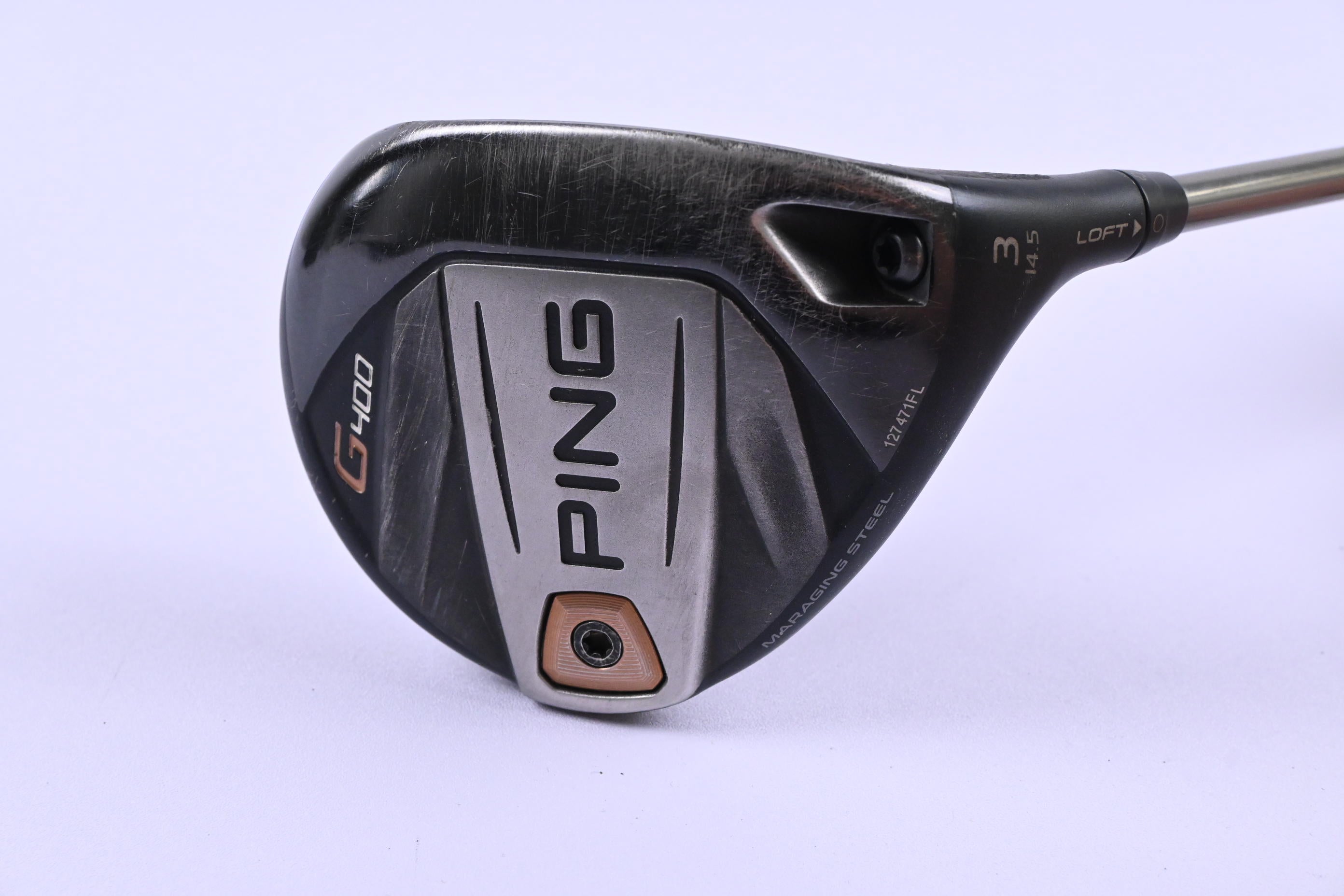 Ping G400 #3 Wood / 14.5 Degree / Stiff Flex Ping Tour 75 Shaft