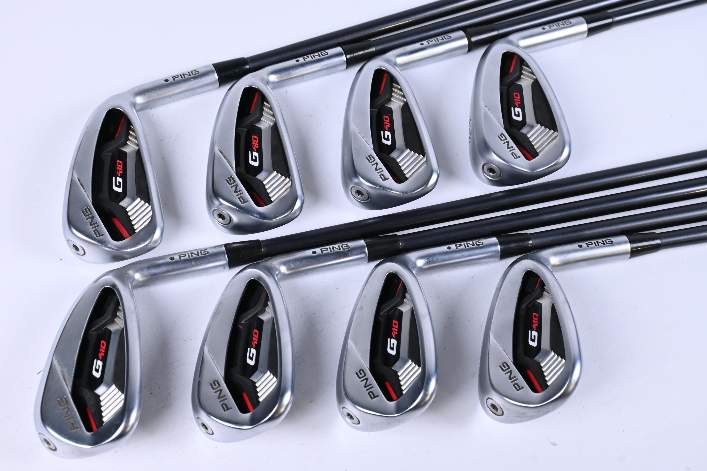 Ping G410 Irons / 5-PW+GW+SW / Black Dot / Regular Flex Ping Alta CB AWT Shafts